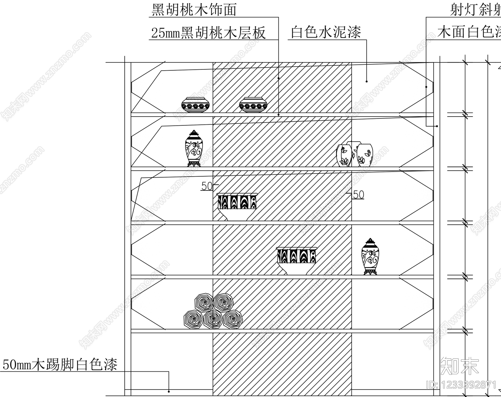 柜子cad施工图下载【ID:1233392871】