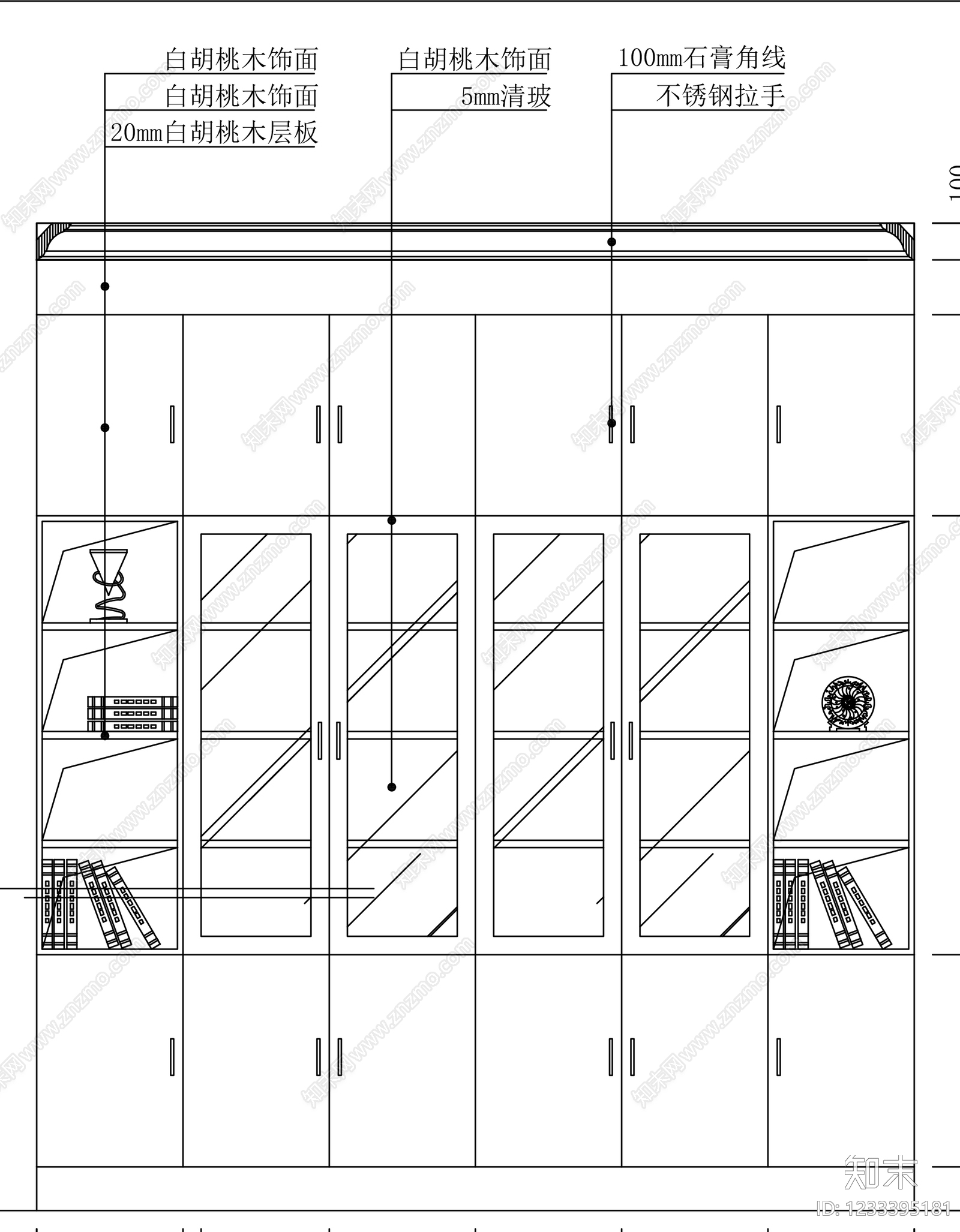 柜子cad施工图下载【ID:1233395181】