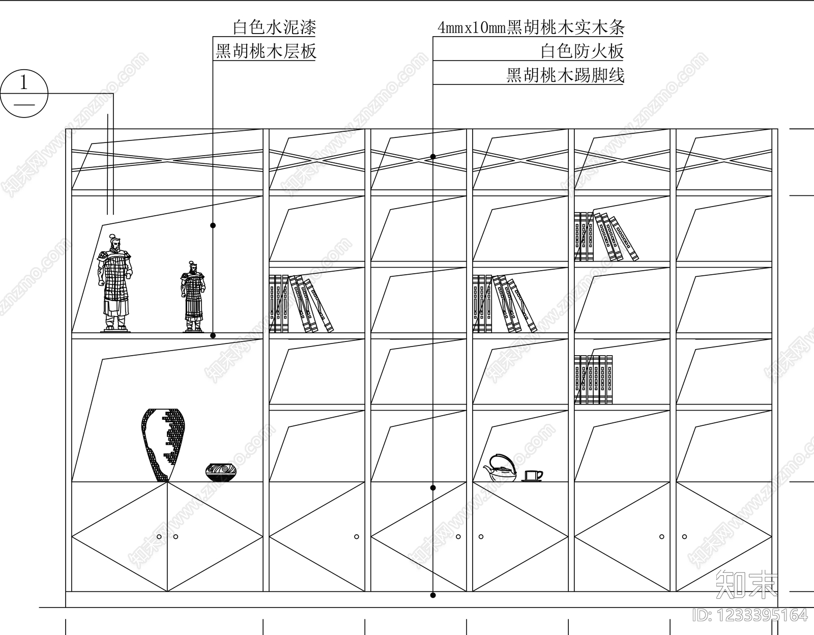 柜子cad施工图下载【ID:1233395164】
