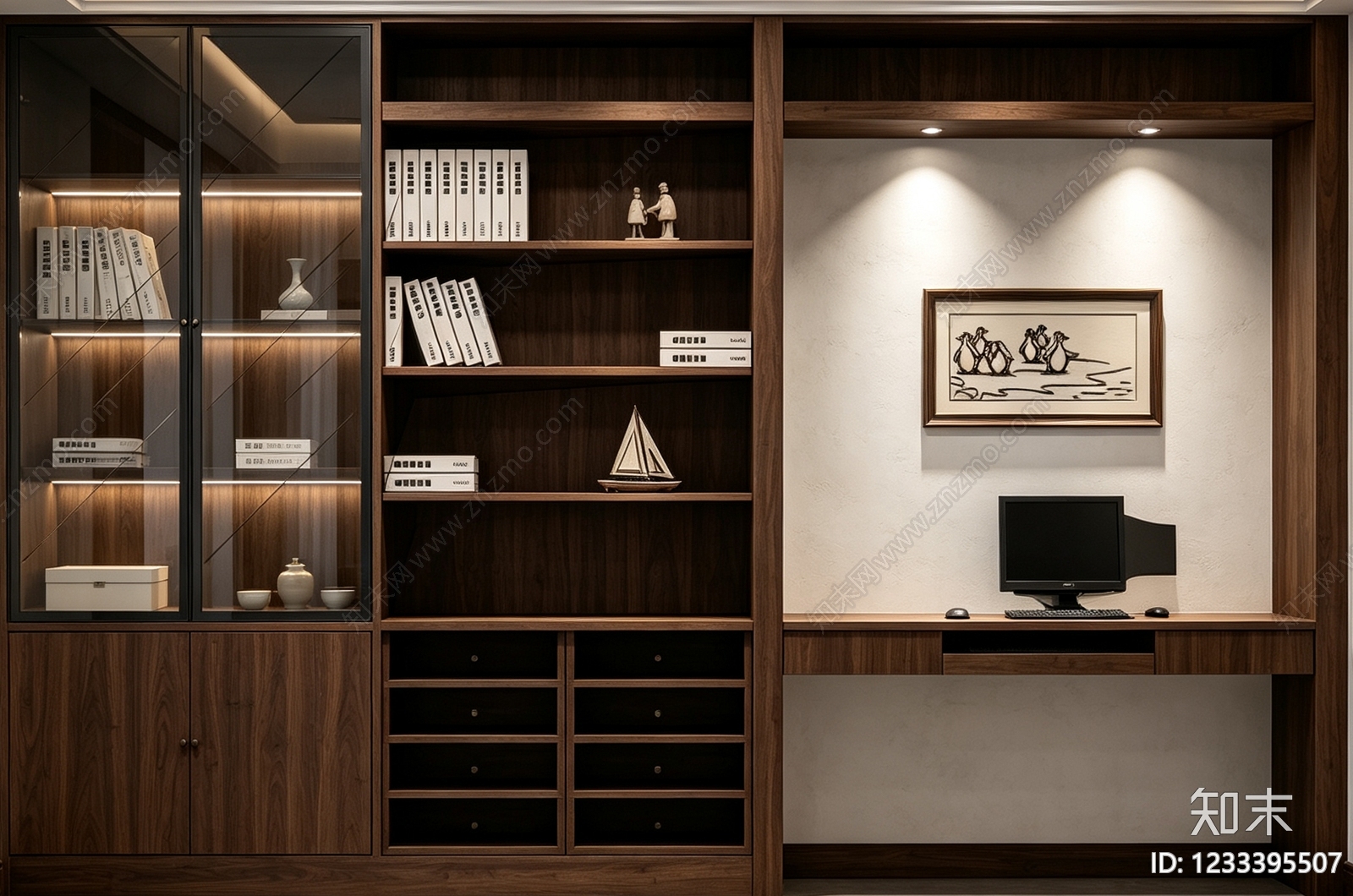柜子cad施工图下载【ID:1233395507】
