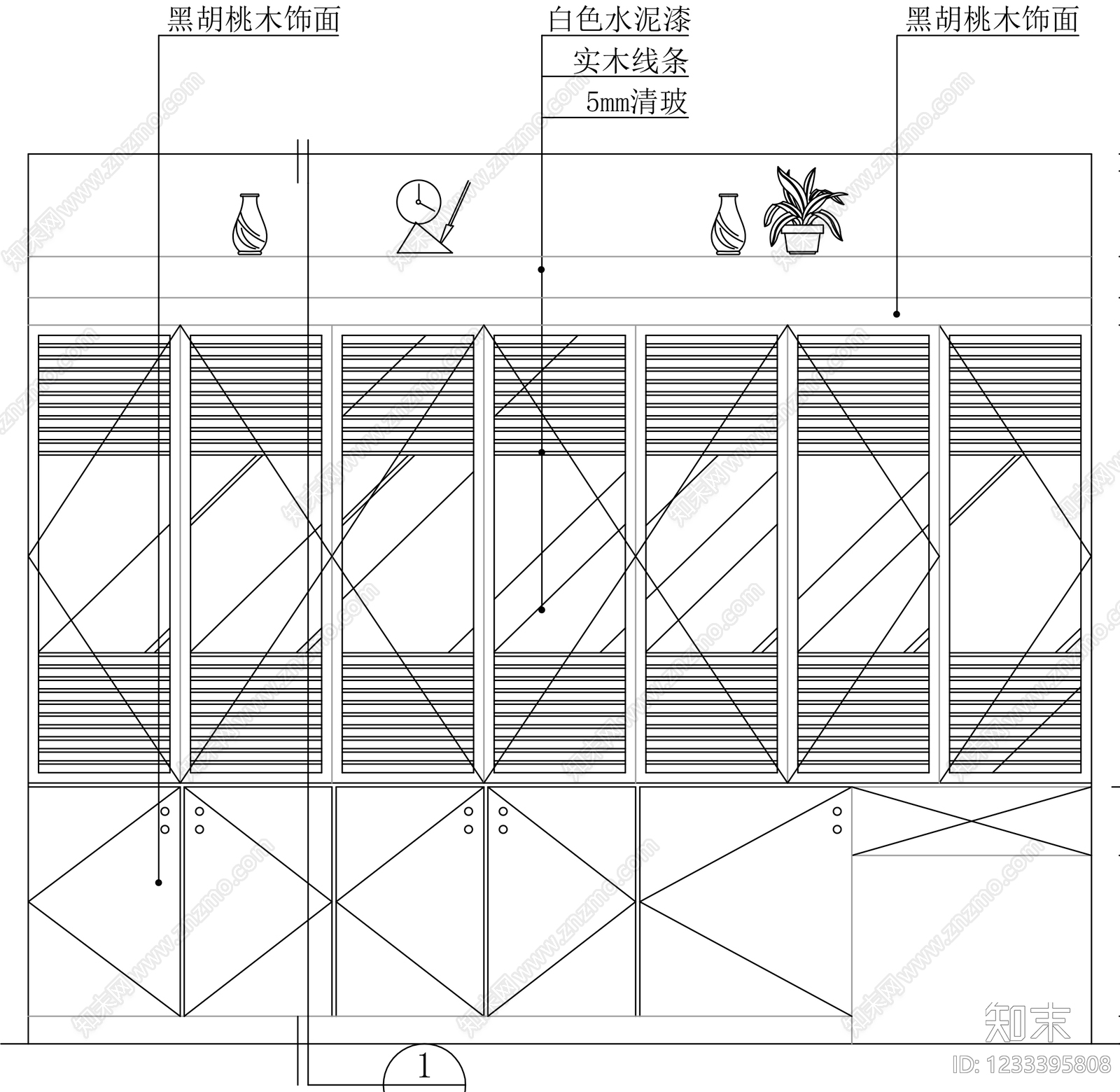 柜子cad施工图下载【ID:1233395808】