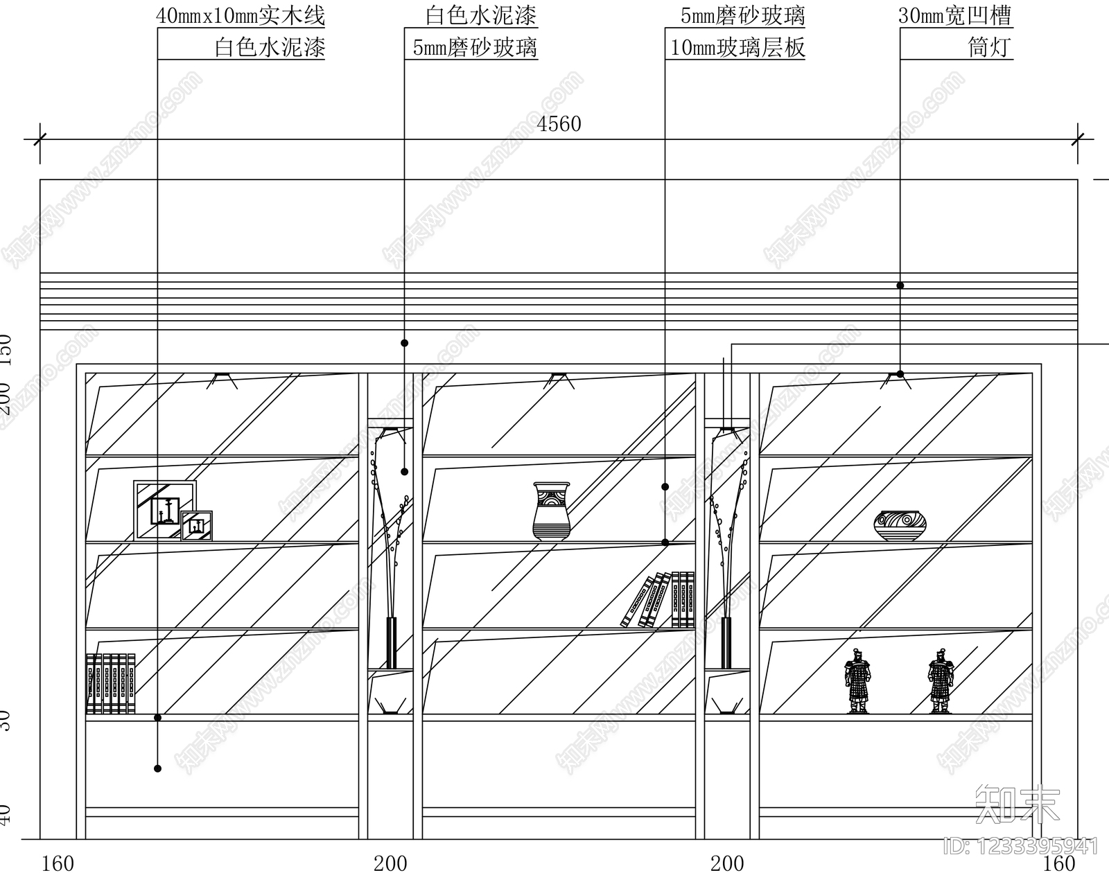 柜子cad施工图下载【ID:1233395941】