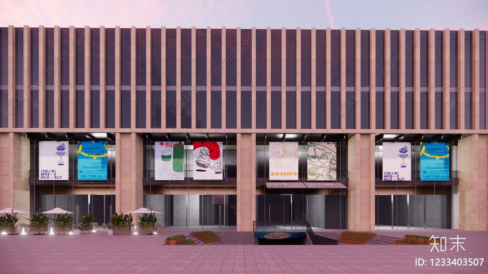 其他商业建筑SU模型下载【ID:1233403507】
