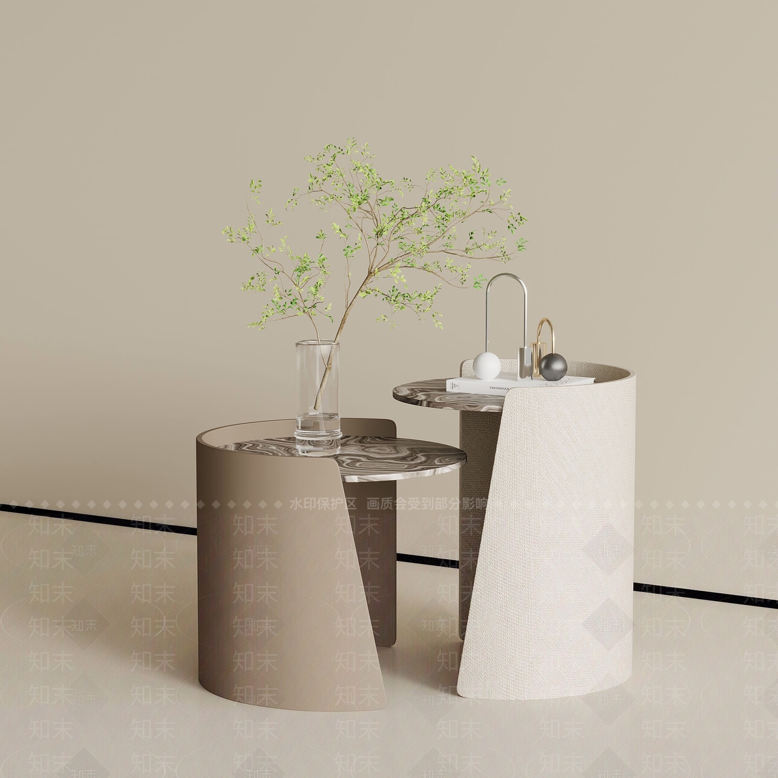 边几3D模型下载【ID:1233403980】