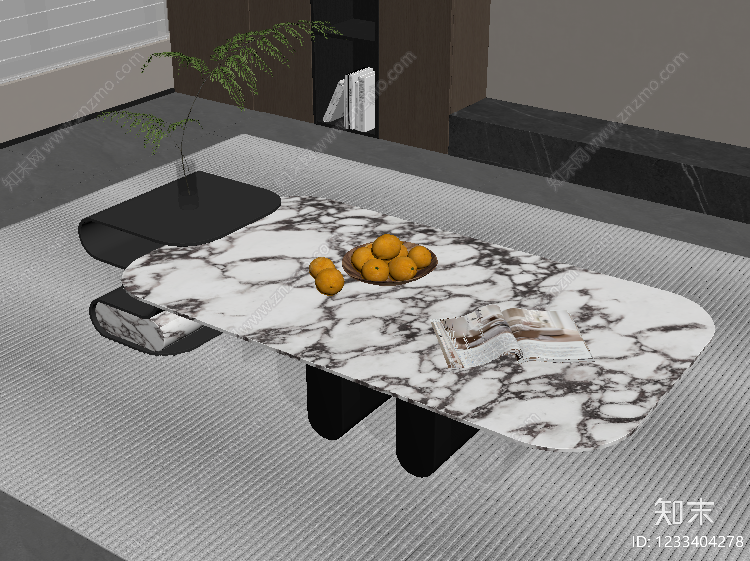 茶几SU模型下载【ID:1233404278】