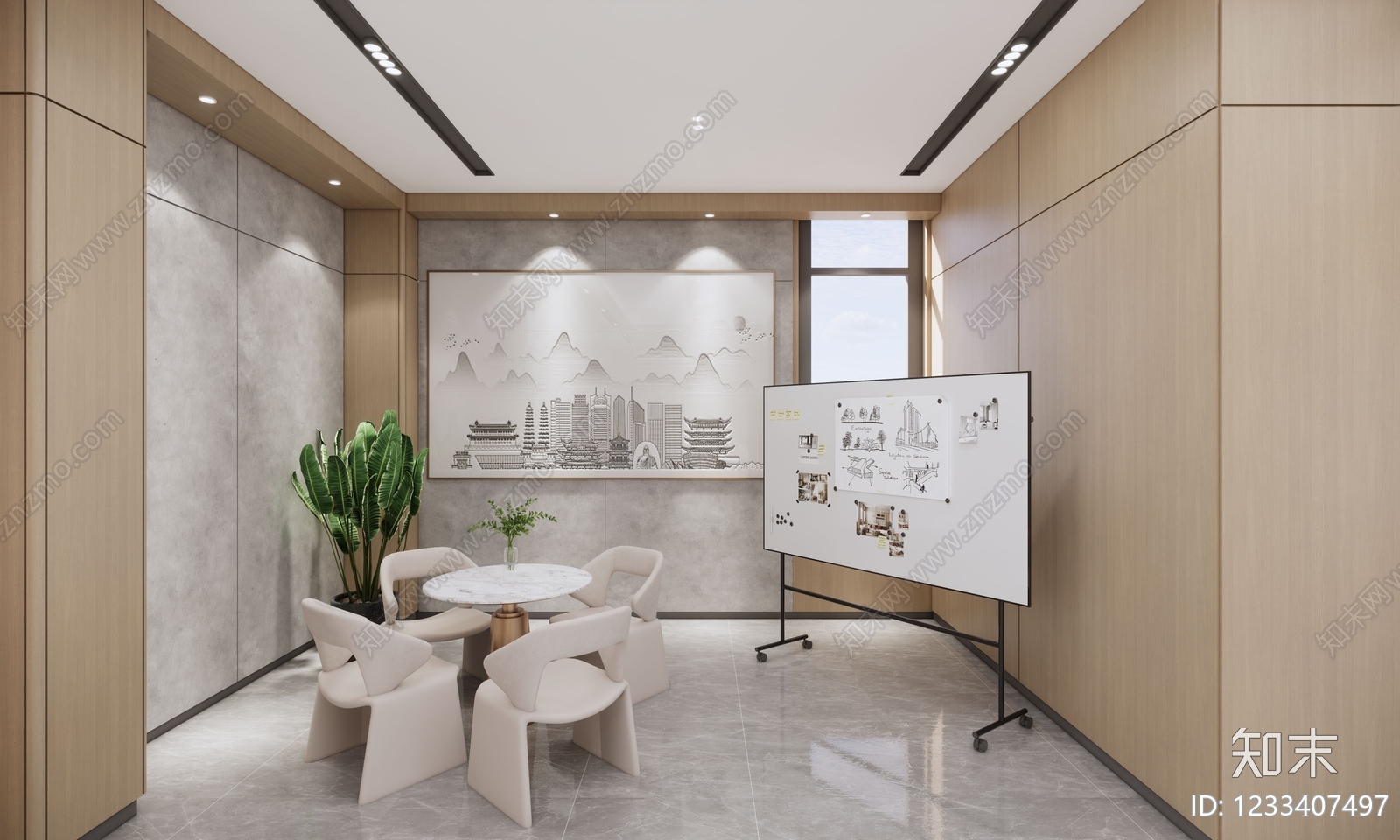 其他办公区域SU模型下载【ID:1233407497】