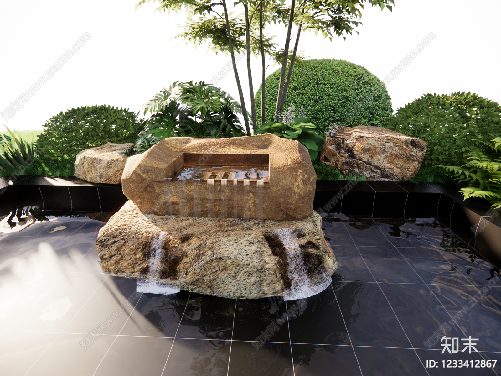 其他水景设施SU模型下载【ID:1233412867】