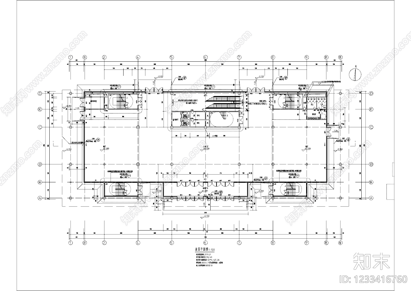 其他文化建筑cad施工图下载【ID:1233416760】