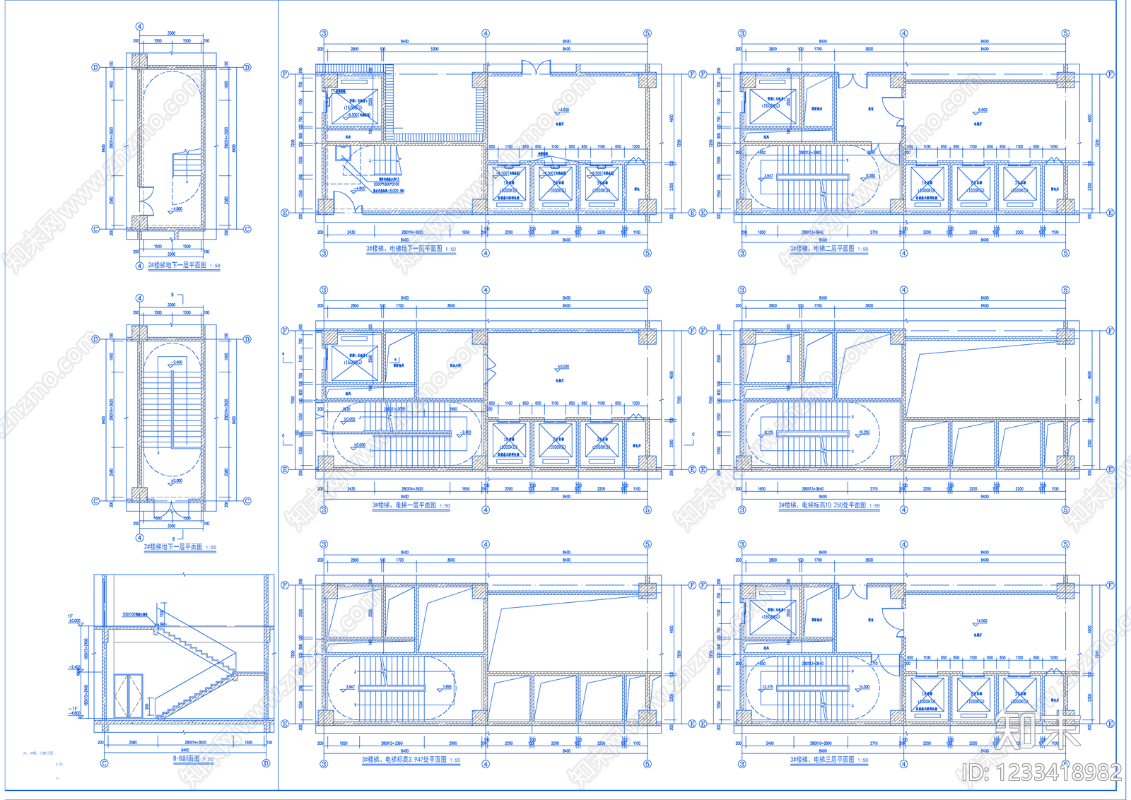 其他办公建筑cad施工图下载【ID:1233418982】