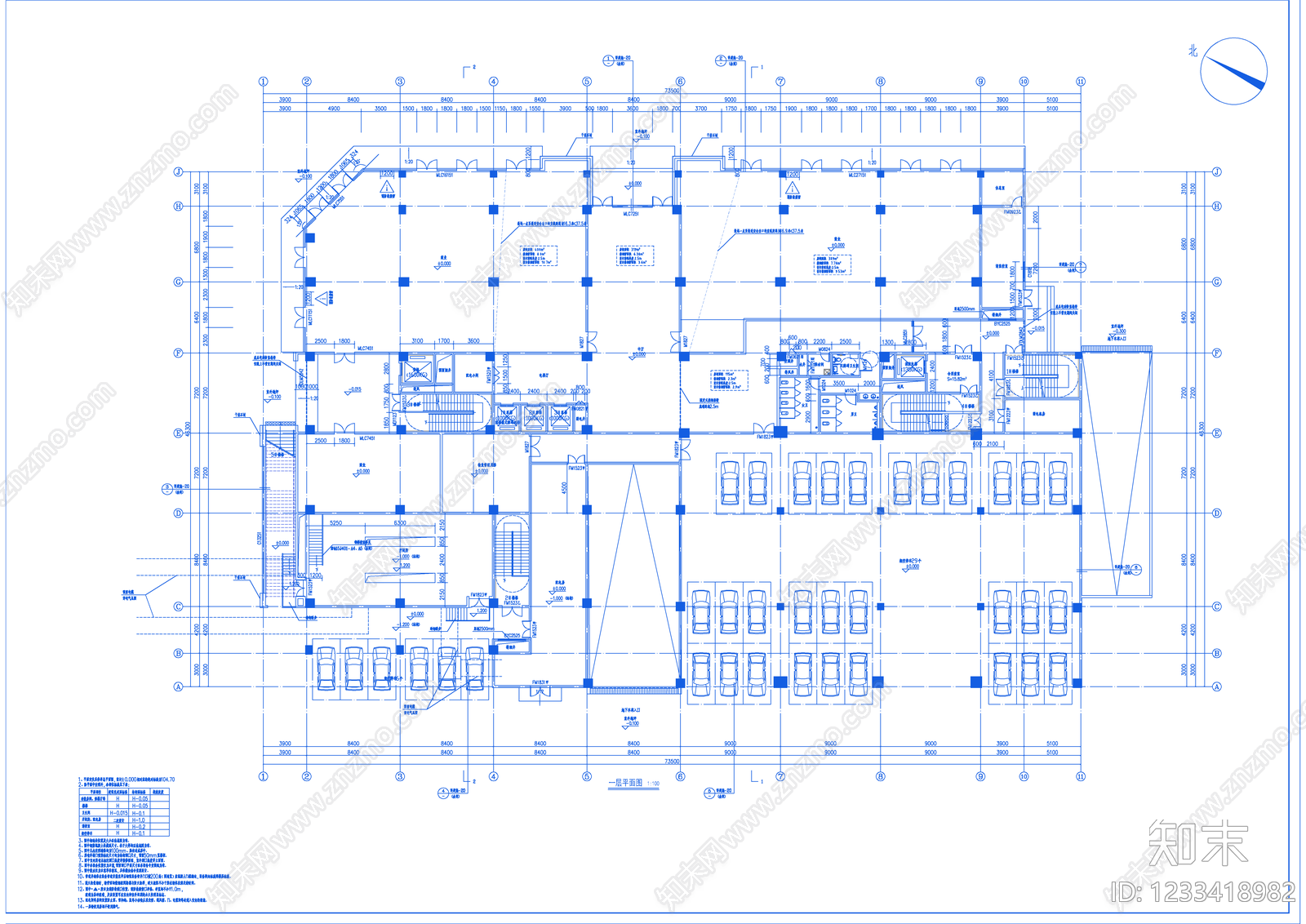 其他办公建筑cad施工图下载【ID:1233418982】