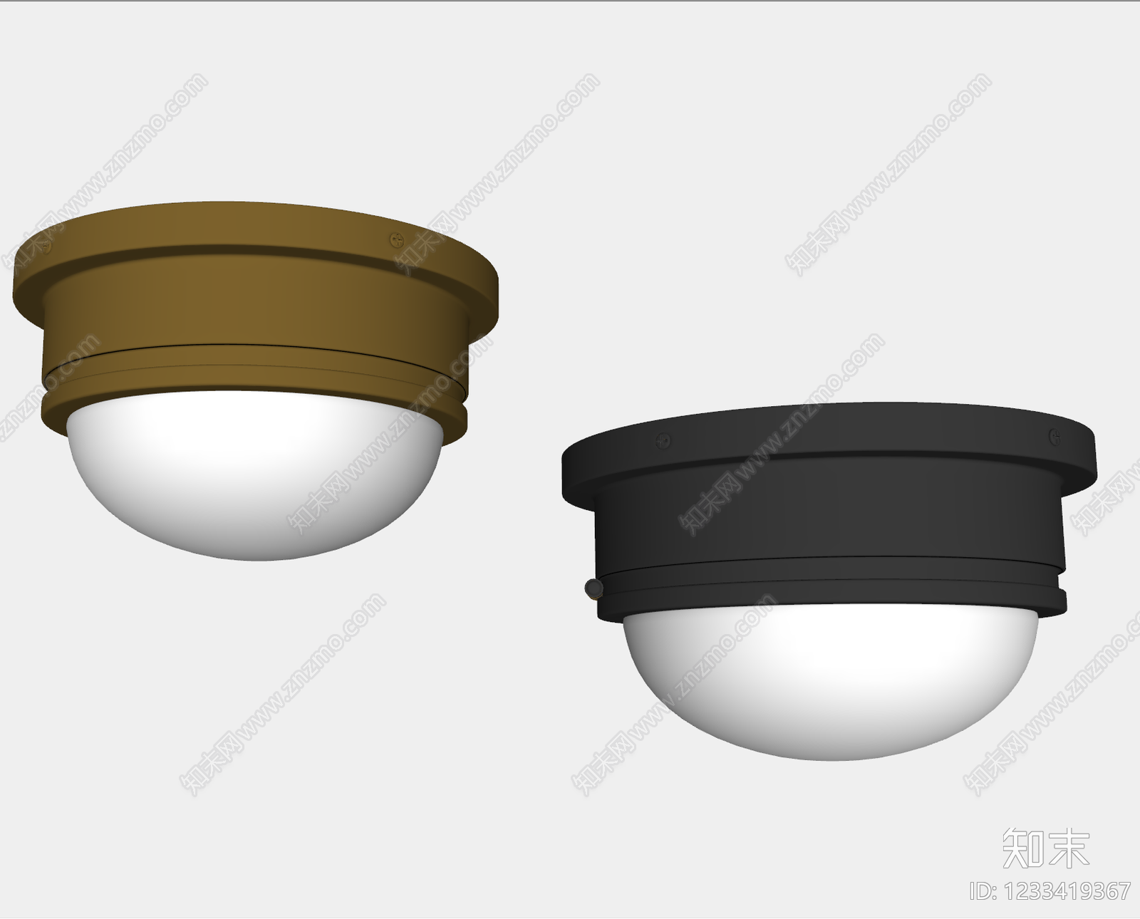 中古风吸顶灯SU模型下载【ID:1233419367】