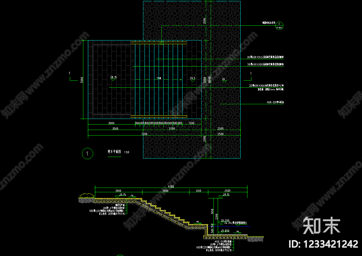滨水公园cad施工图下载【ID:1233421242】
