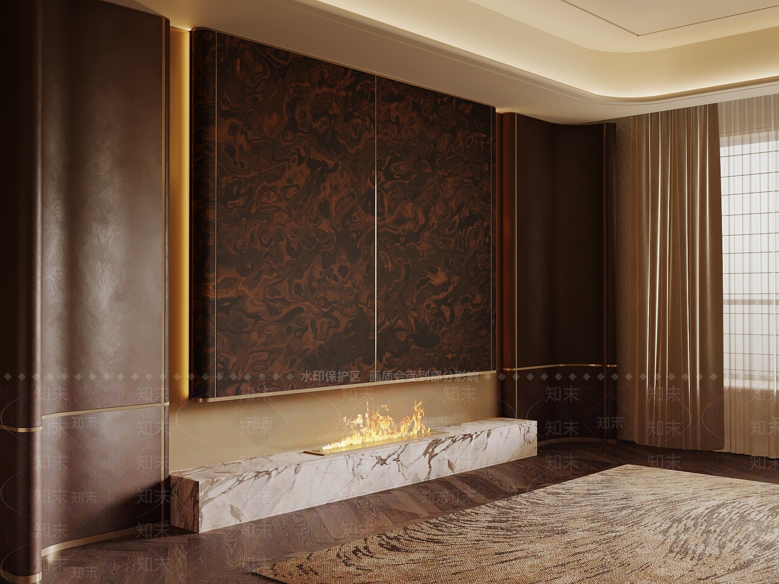 轻奢玄关背景墙3D模型下载【ID:1233423001】