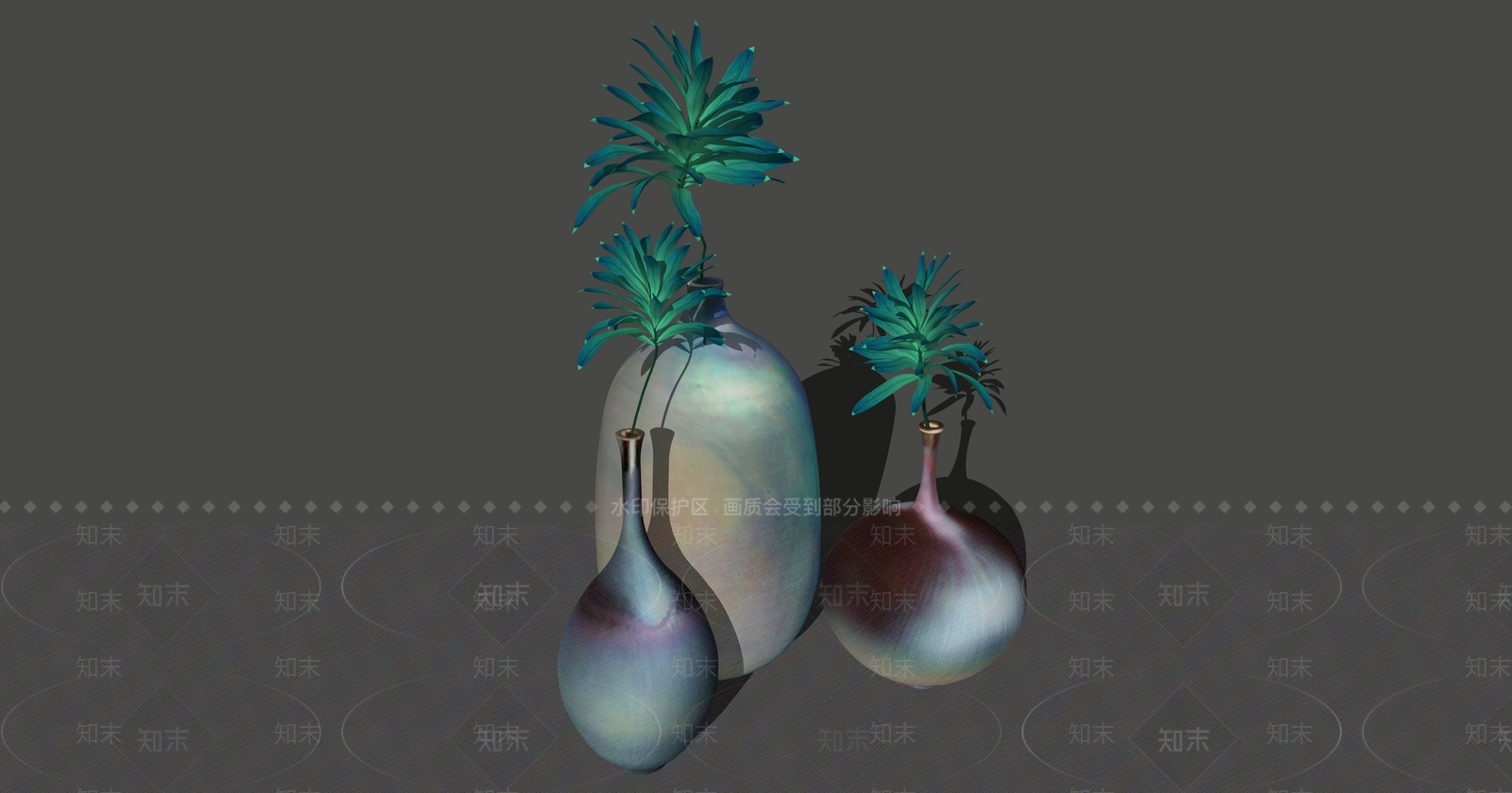 现代花瓶SU模型下载【ID:1233423457】