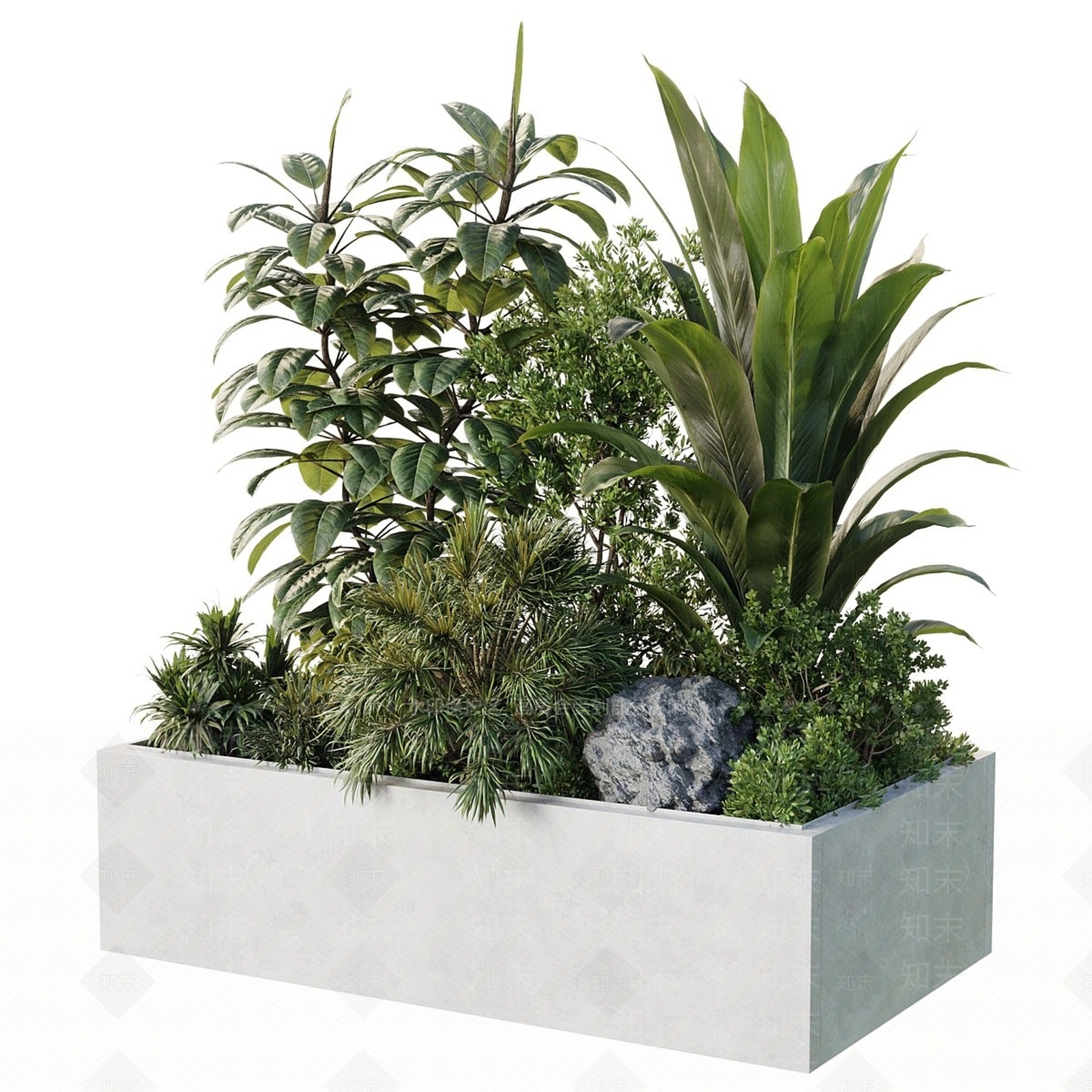 现代简约花箱3D模型下载【ID:1233424700】