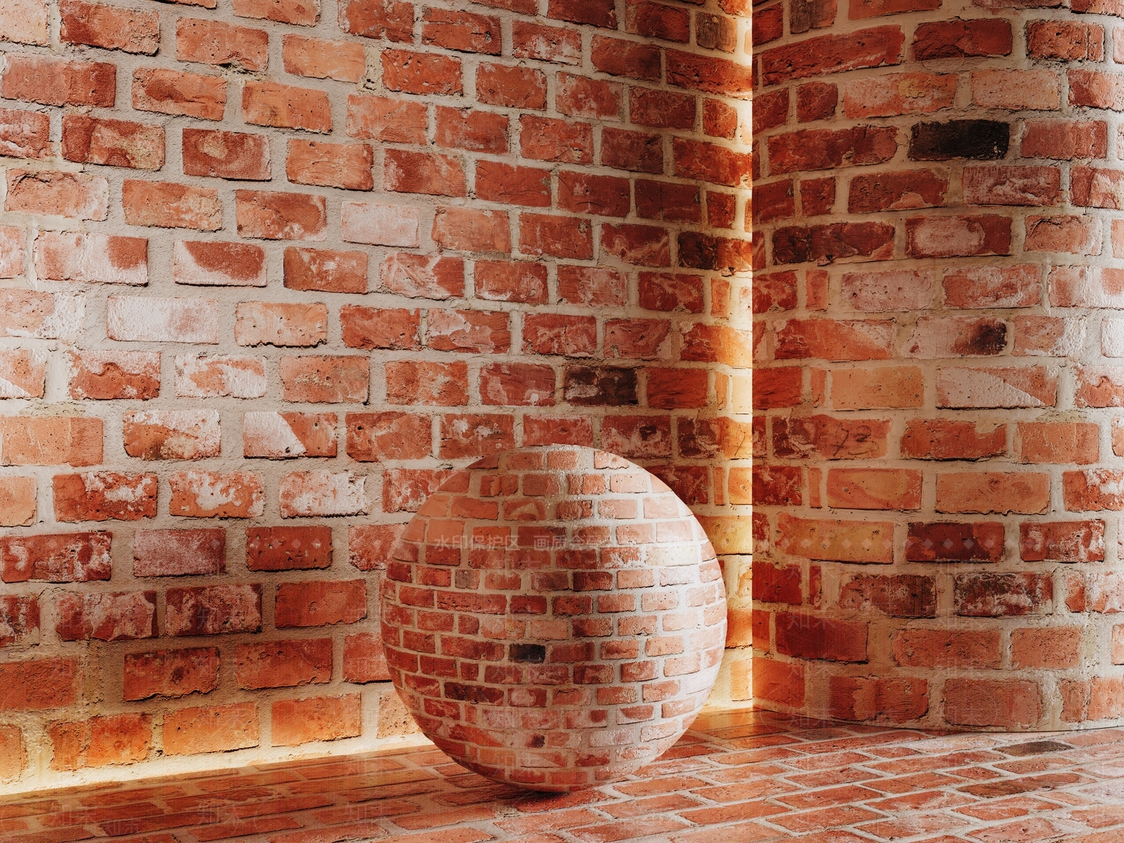 极简砖3D模型下载【ID:1233429249】
