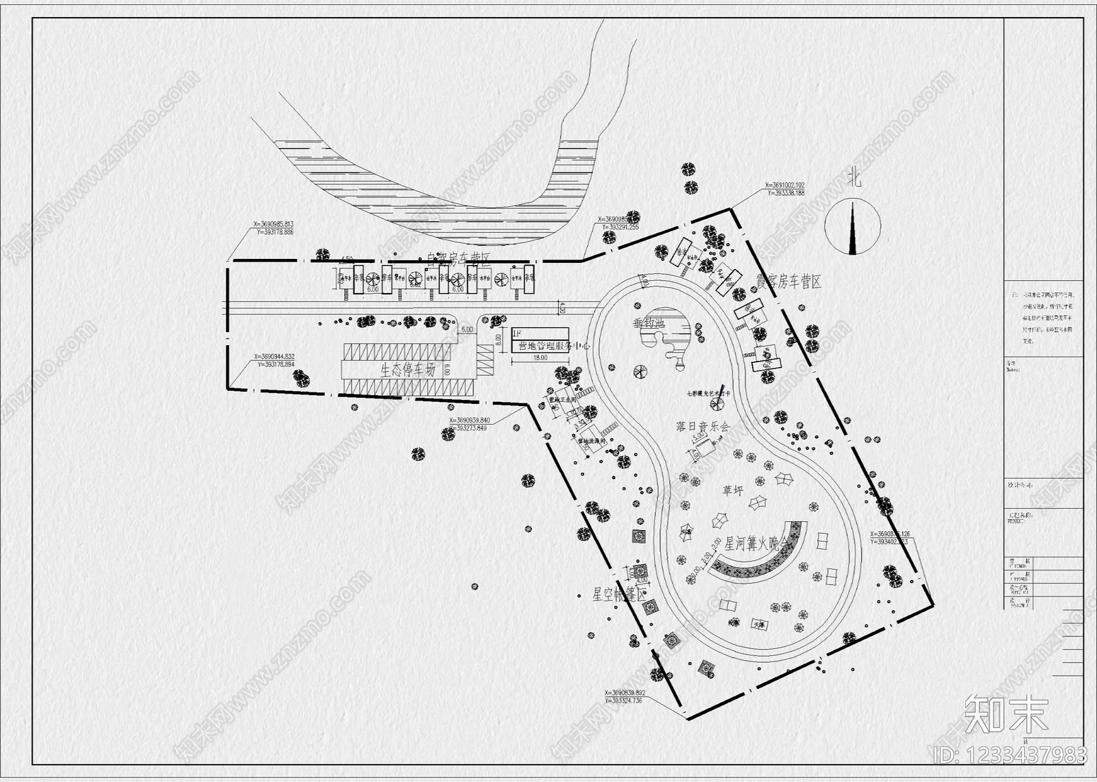 露营cad施工图下载【ID:1233437983】