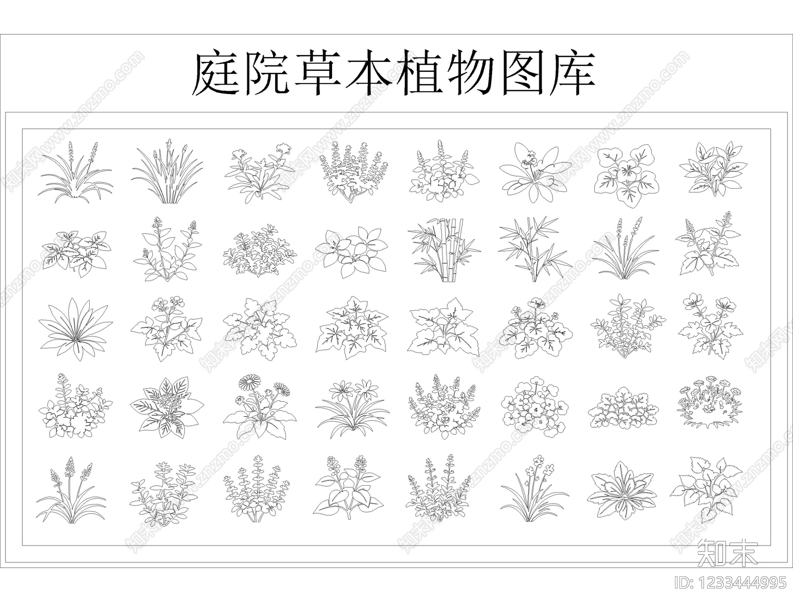 地被种植CAD图纸