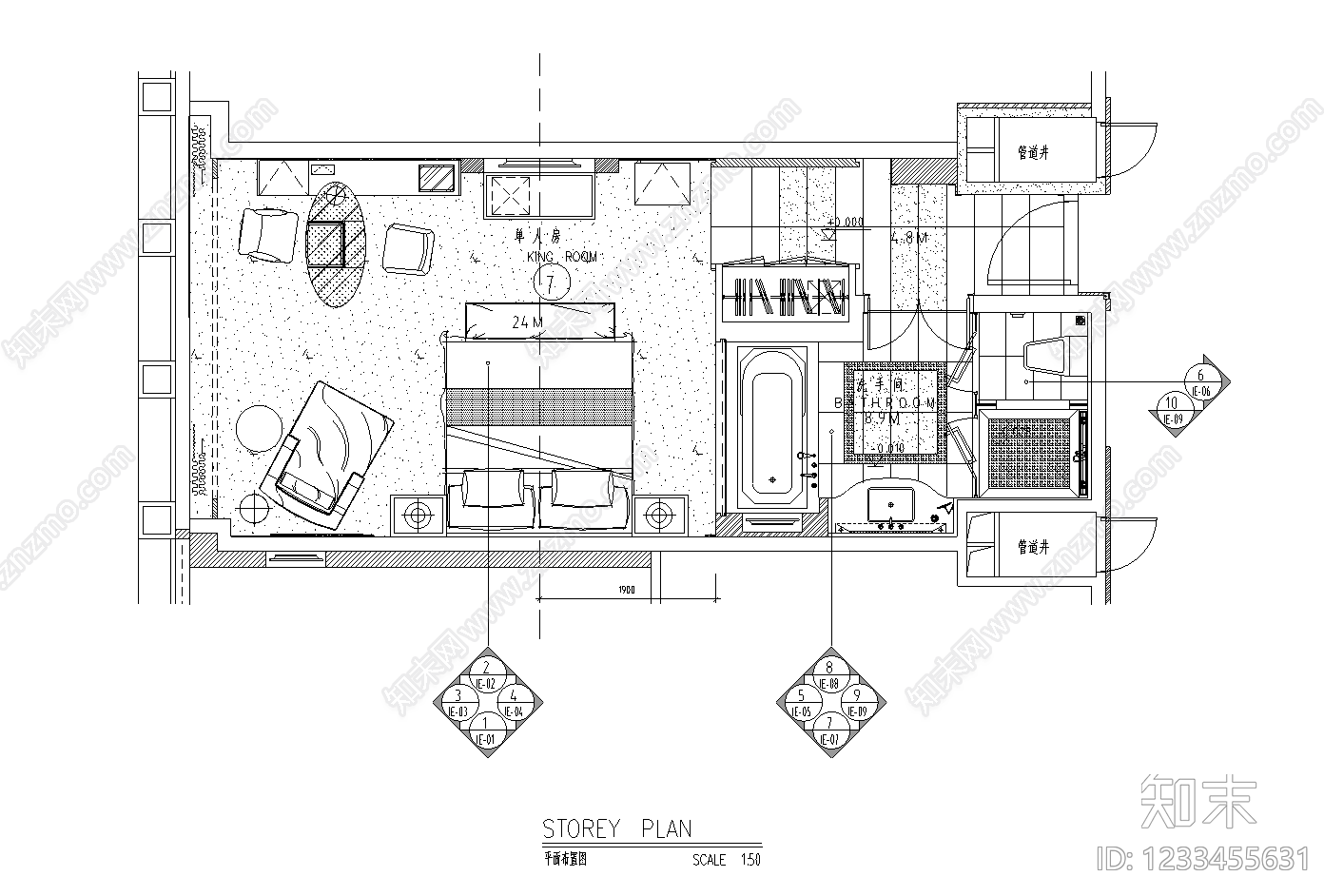 酒店建筑CAD图纸