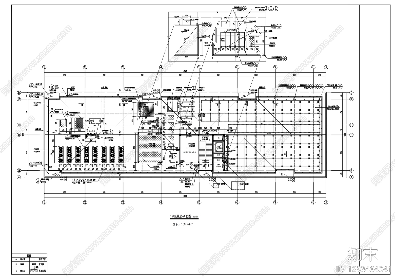 办公楼建筑cad施工图下载【ID:1233464041】
