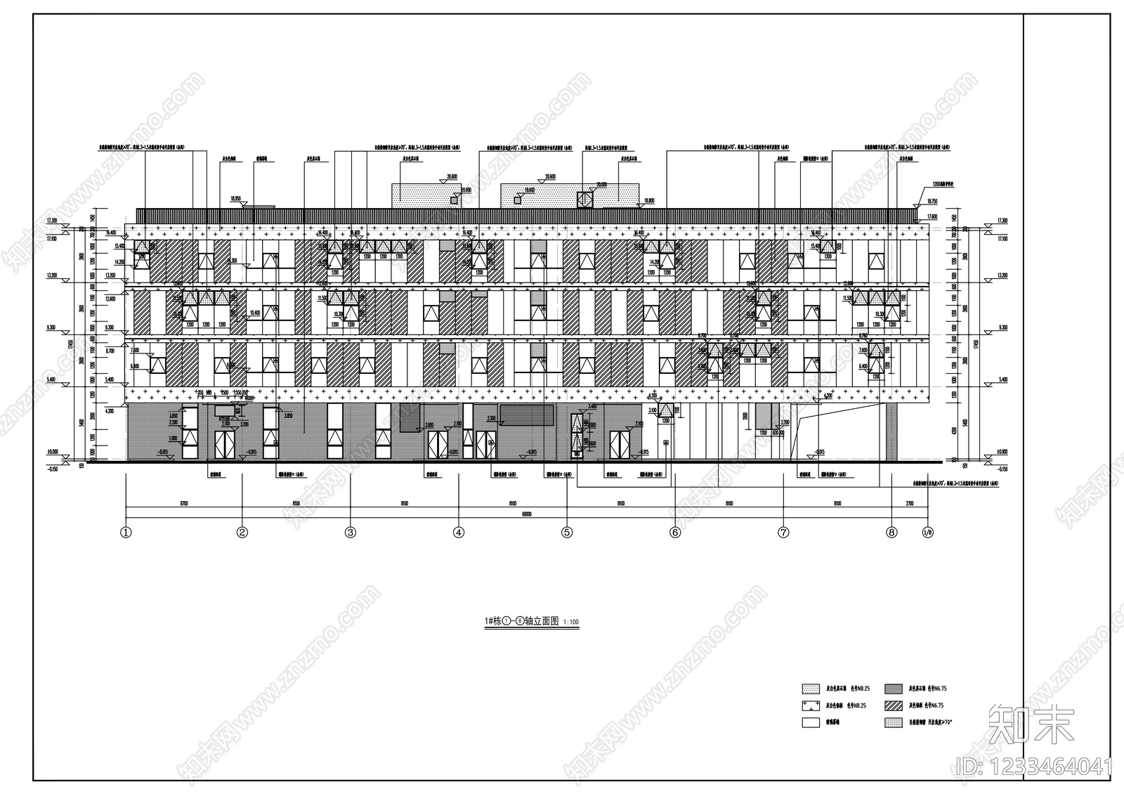 办公楼建筑cad施工图下载【ID:1233464041】