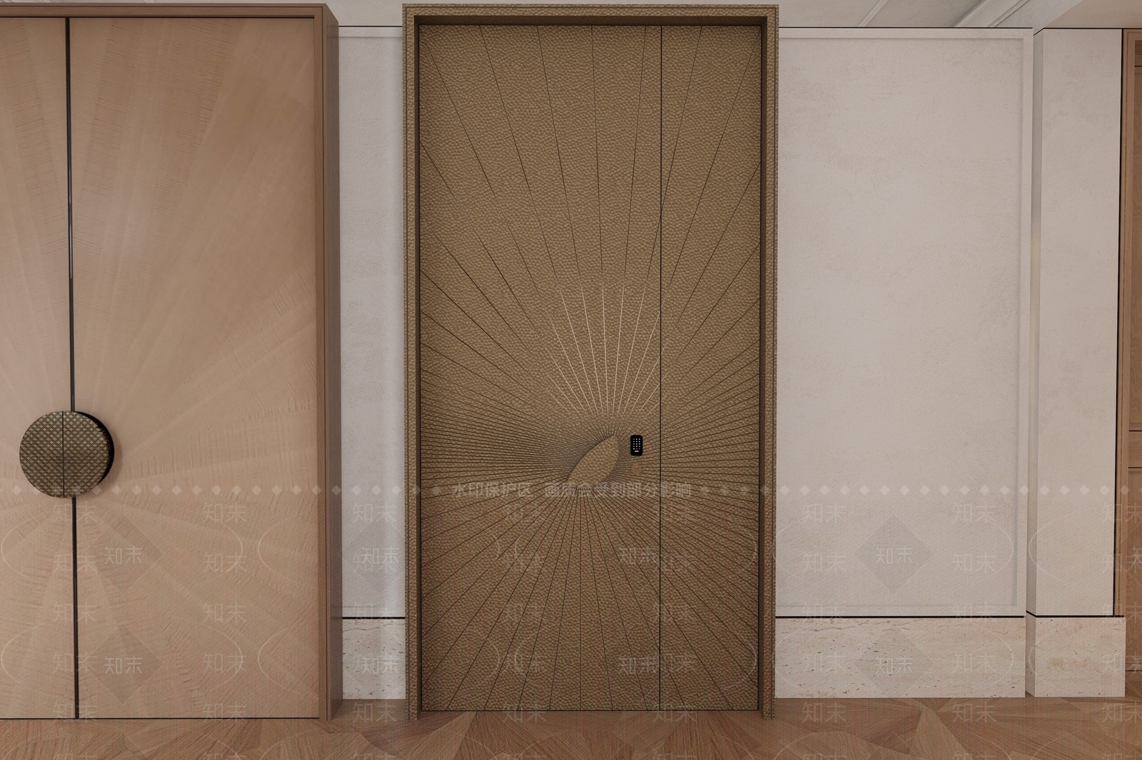 意式极简门组合3D模型下载【ID:1233474218】