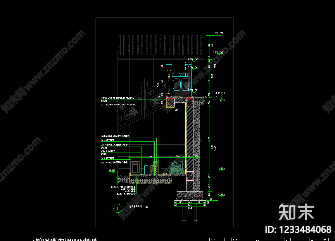 庭院cad施工图下载【ID:1233484068】