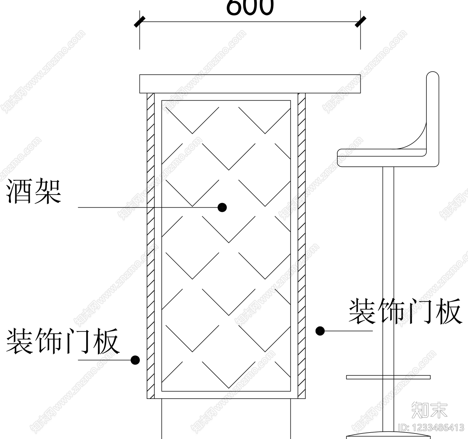 厨房cad施工图下载【ID:1233486413】
