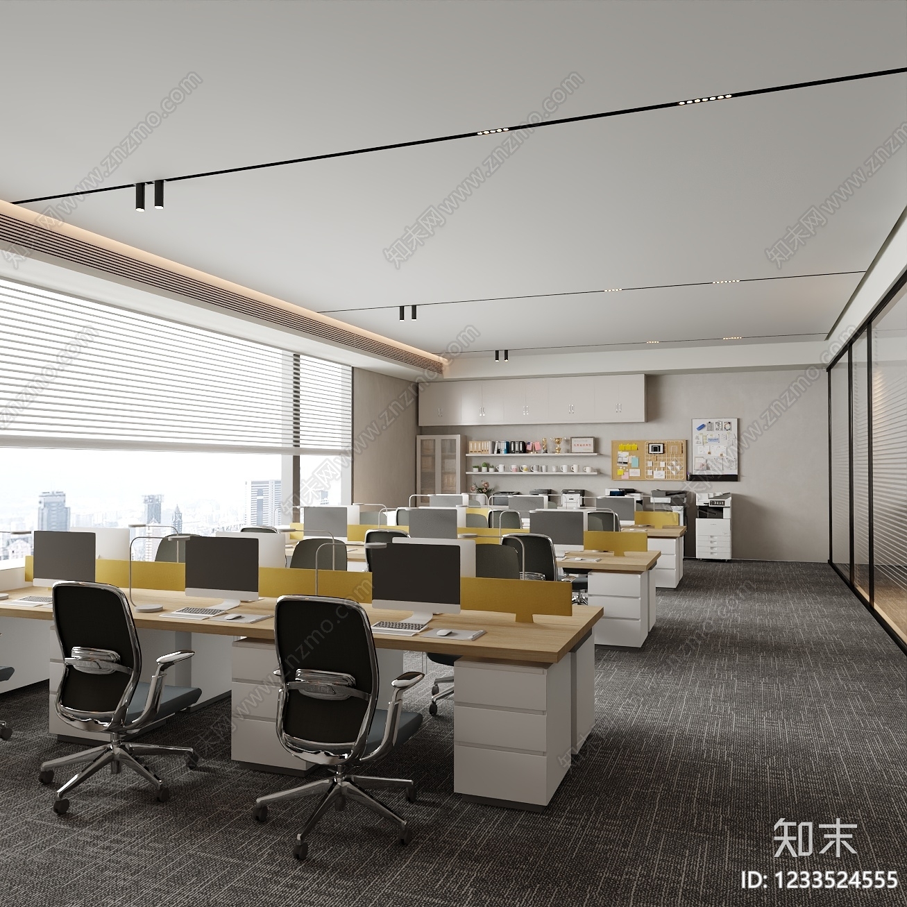 现代简约其他办公区域SU模型下载【ID:1233524555】