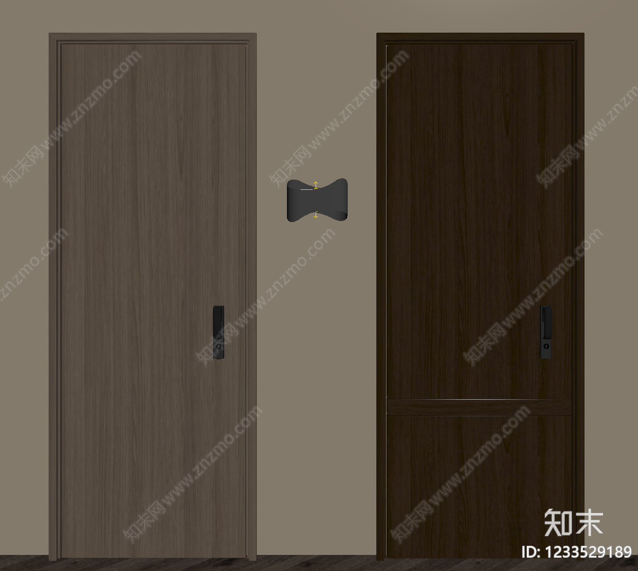 中古风单开门SU模型下载【ID:1233529189】