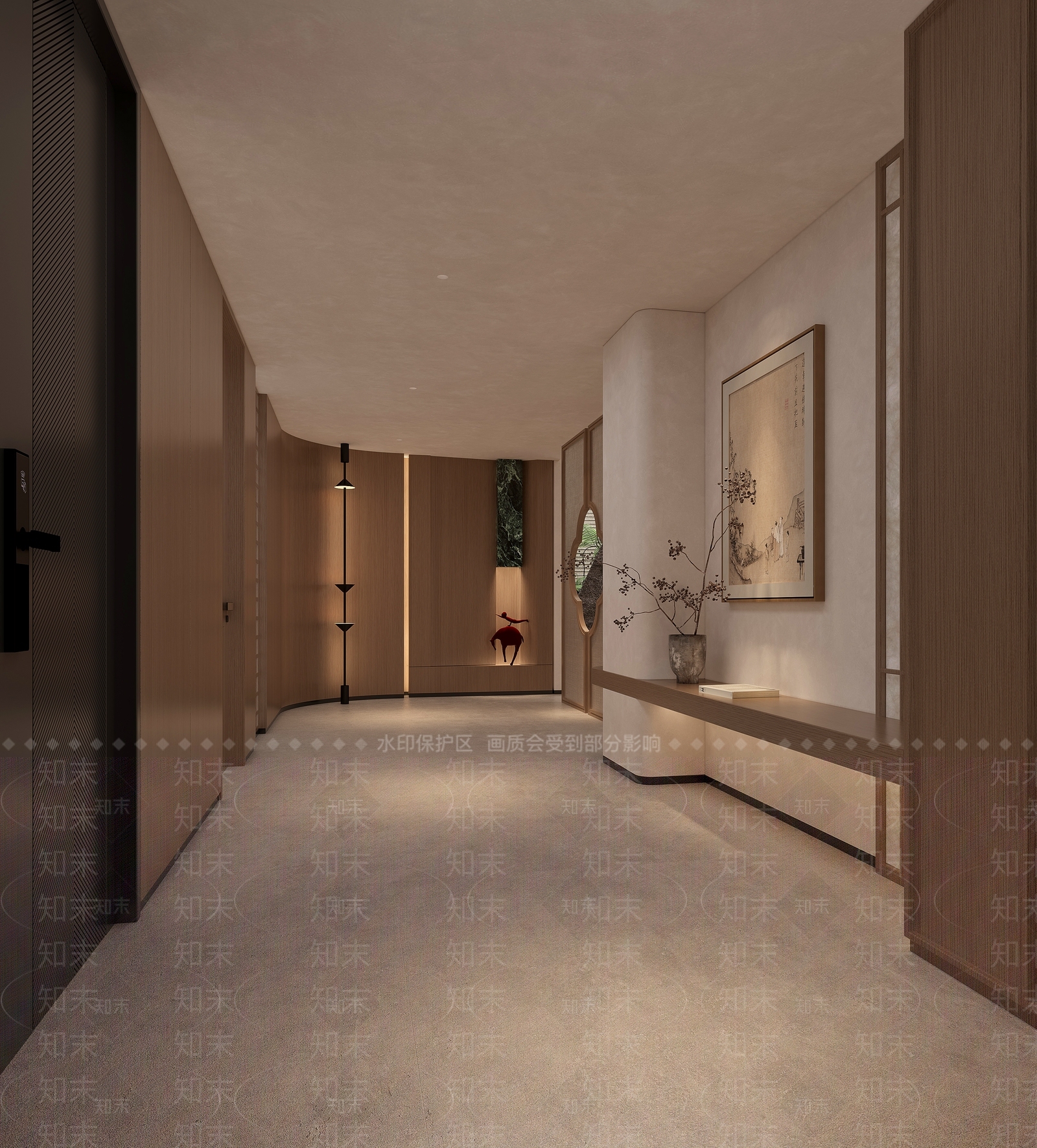 新中式茶馆3D模型下载【ID:1233535962】