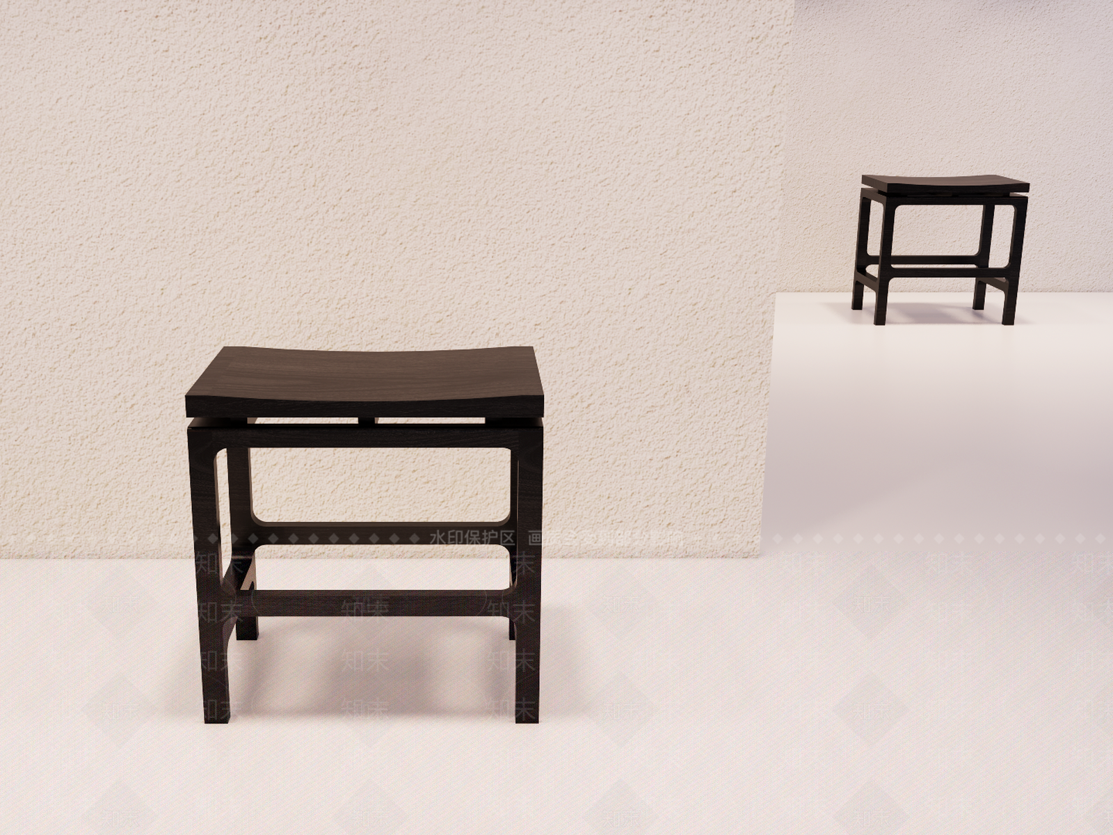 新中式其他凳子3D模型下载【ID:1233561850】