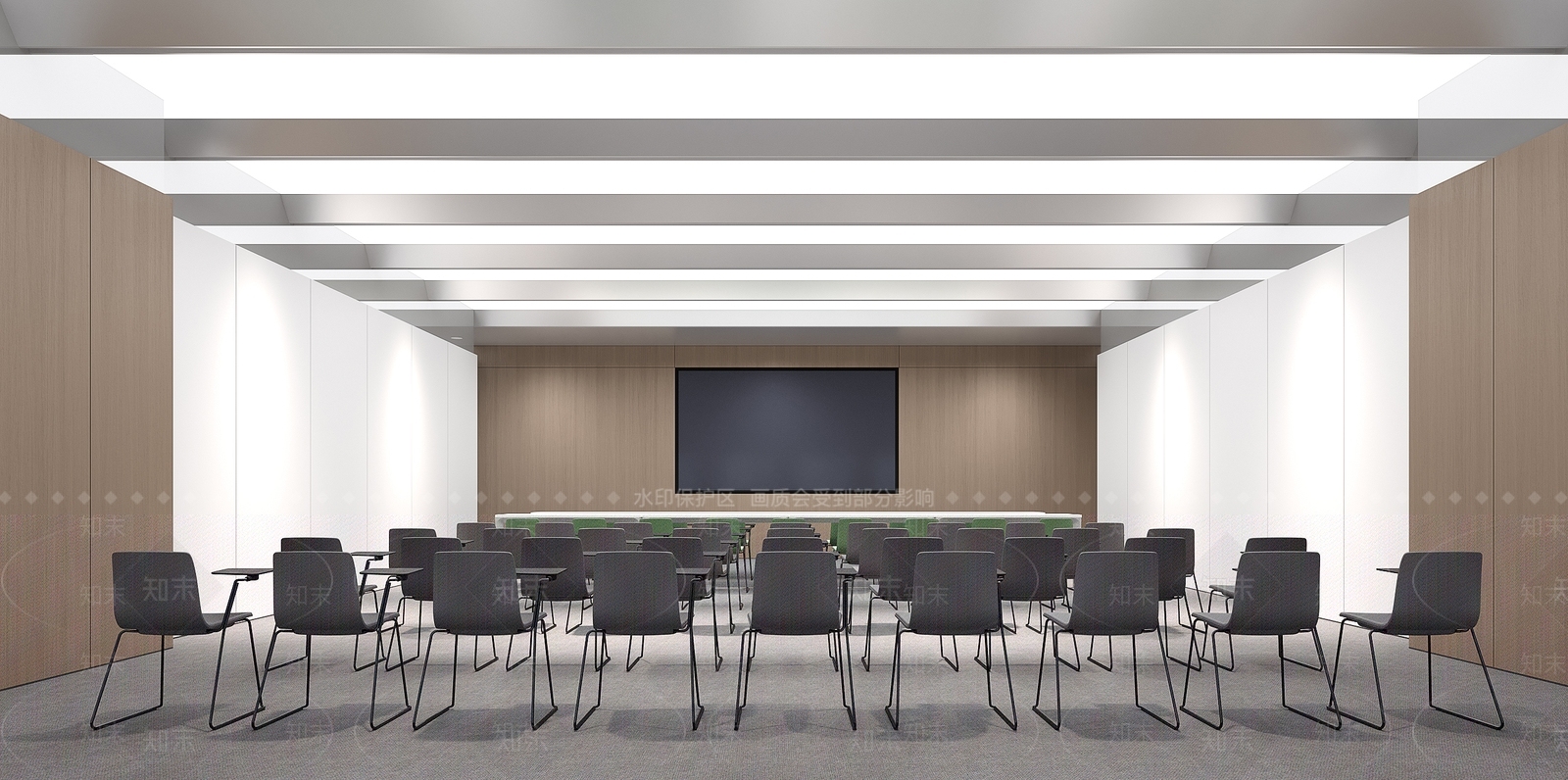 现代简约报告厅3D模型下载【ID:1233564793】