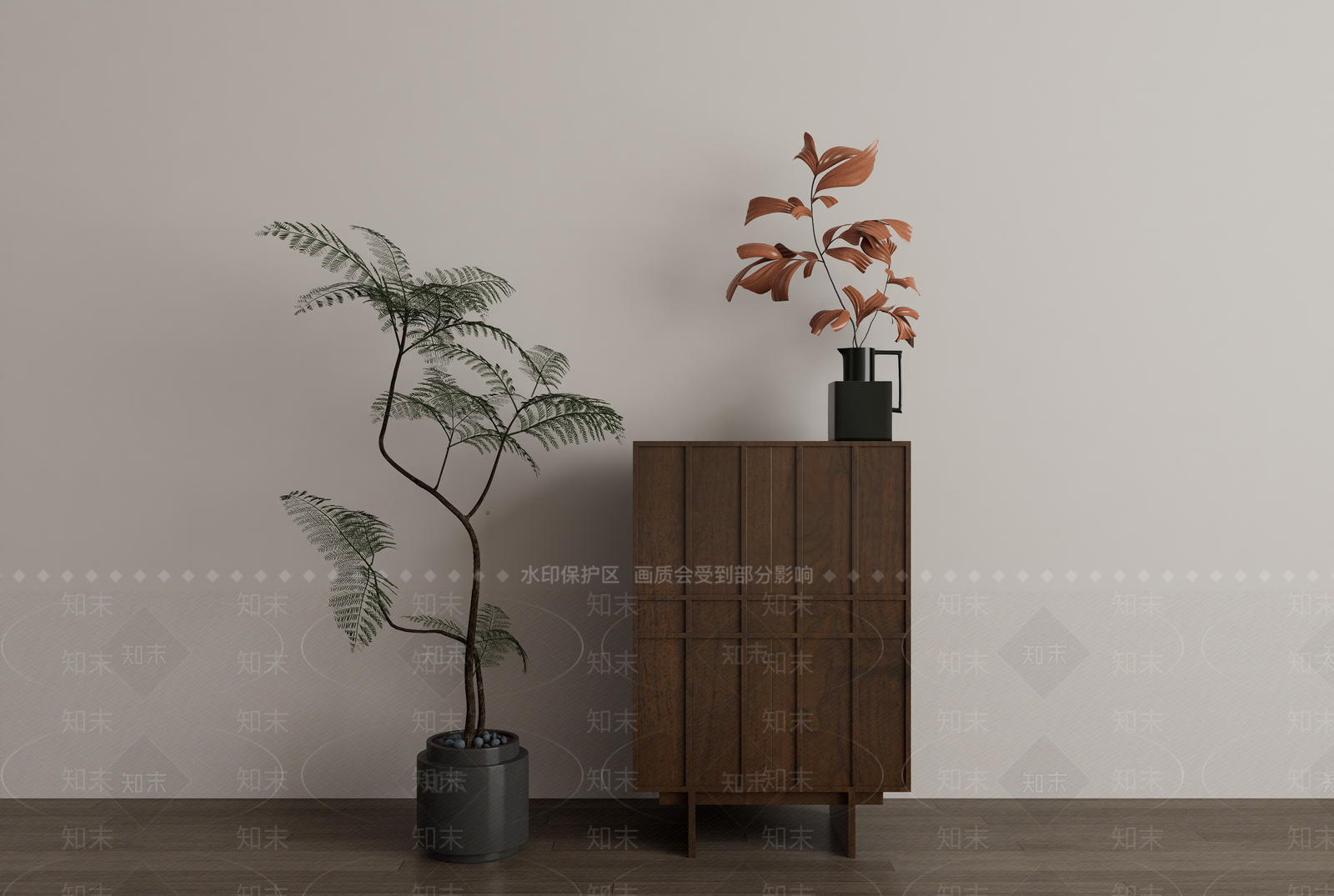 中古风储物柜SU模型下载【ID:1233567294】