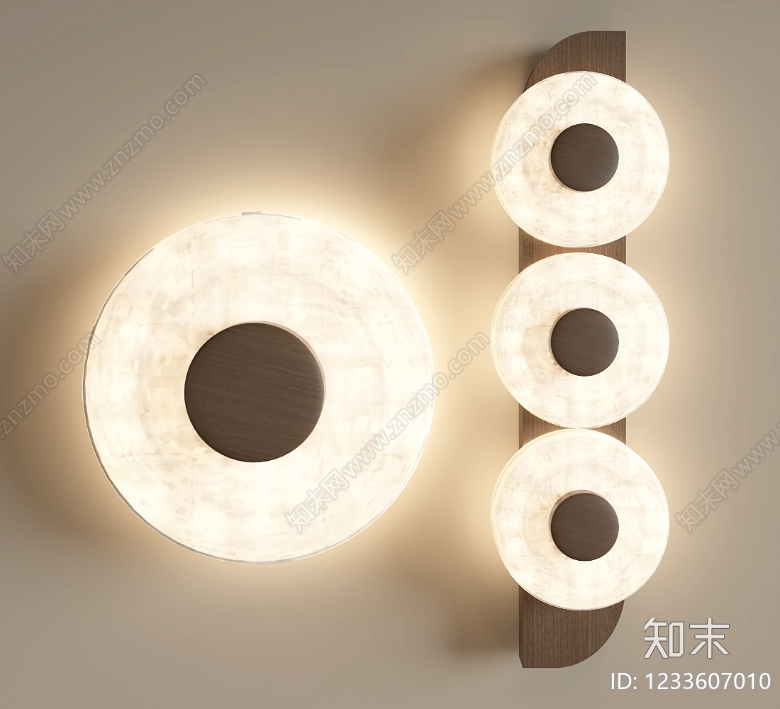 奶油风墙面壁灯SU模型下载【ID:1233607010】