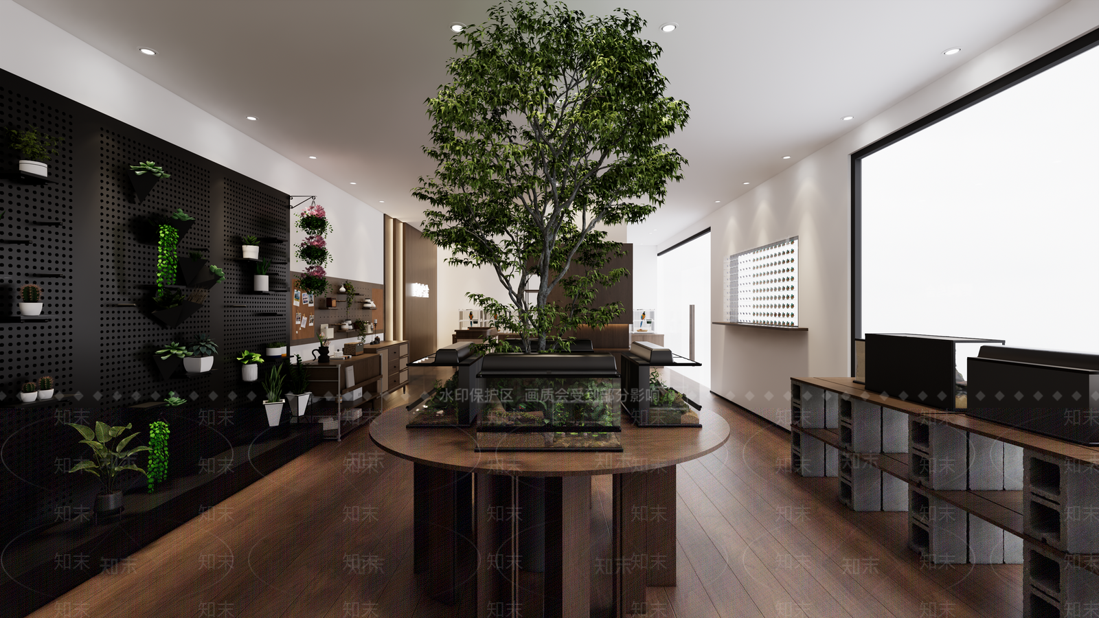 现代简约宠物店SU模型下载【ID:1233618762】