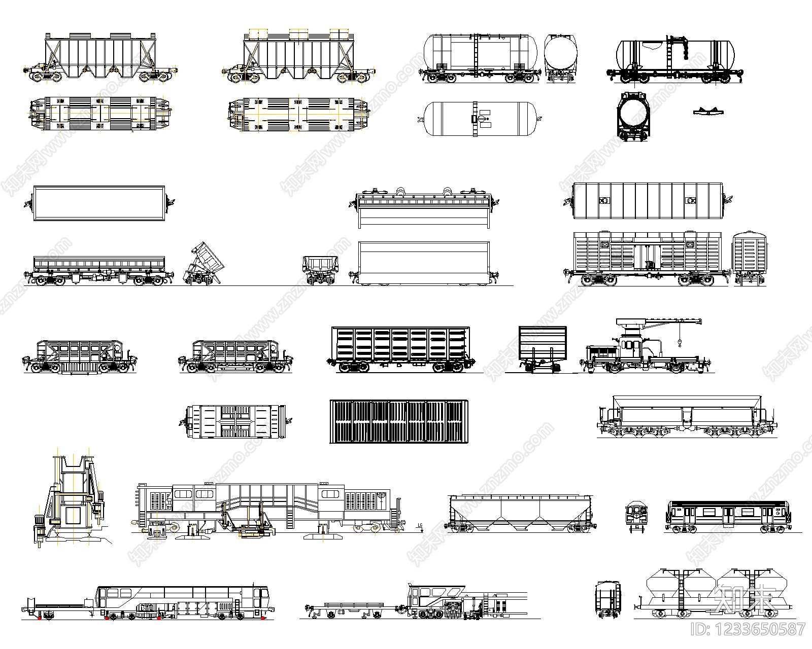 交通工具图库CAD图纸