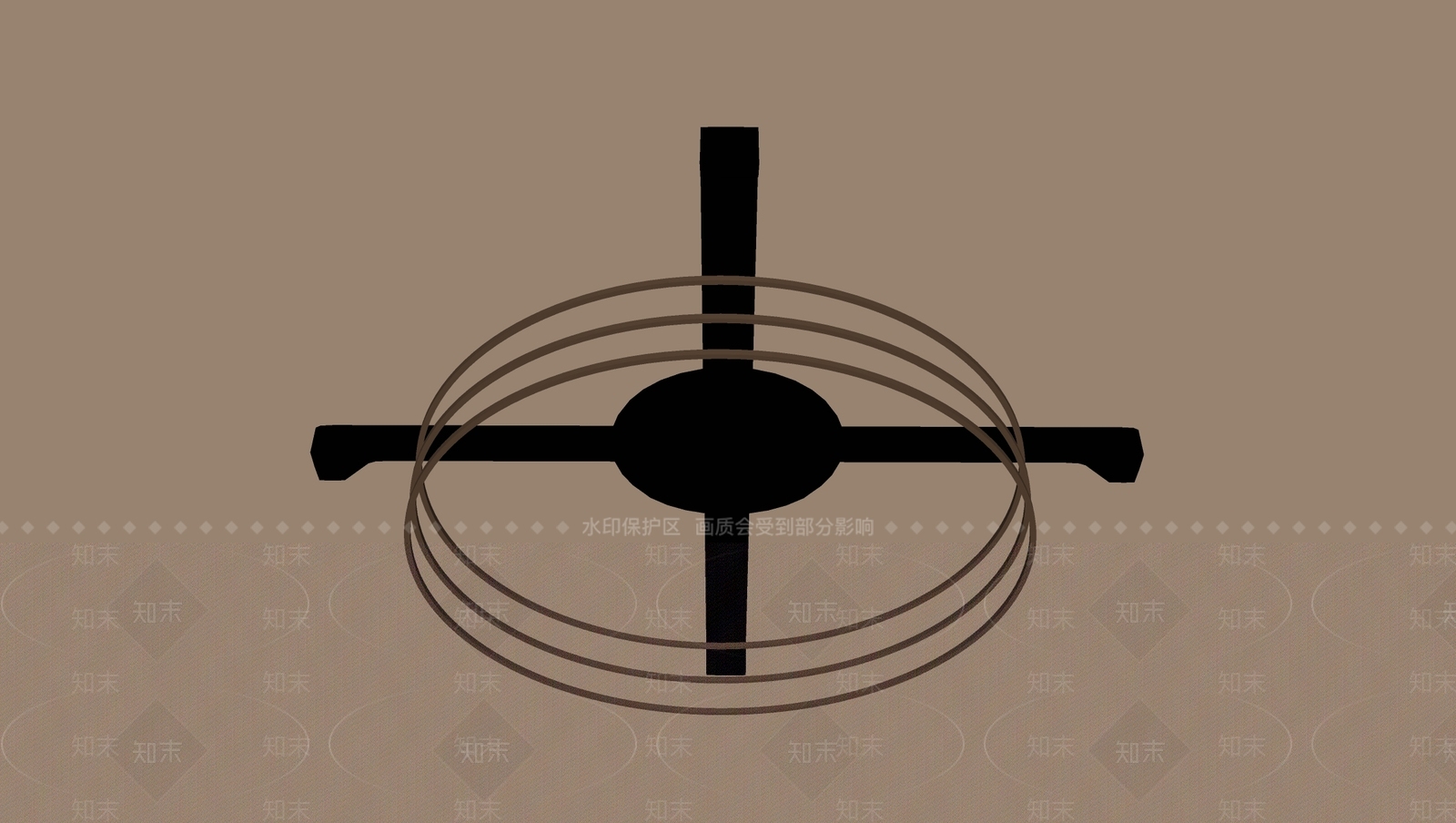 现代简约吸顶灯3D模型下载【ID:1233652484】