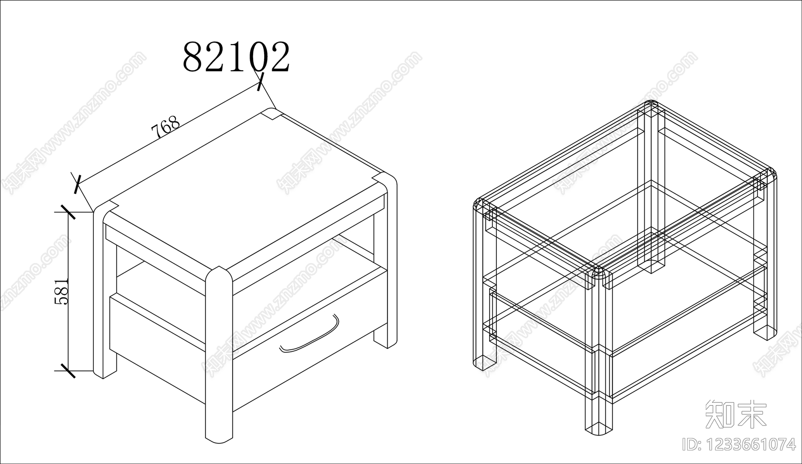 柜子cad施工图下载【ID:1233661074】