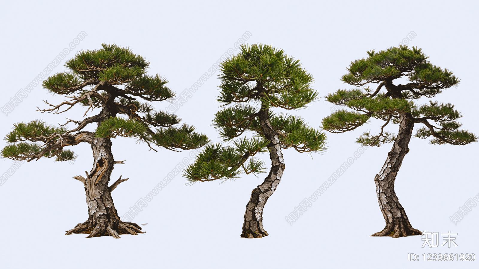 日式盆栽SU模型下载【ID:1233661920】