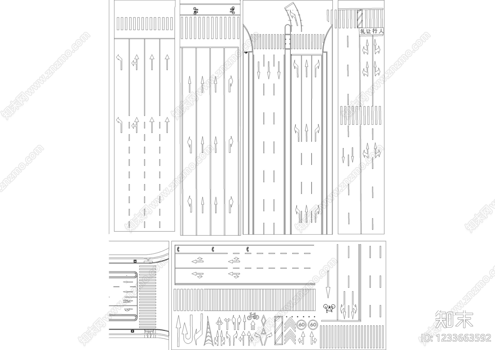交通工具图库cad施工图下载【ID:1233663592】