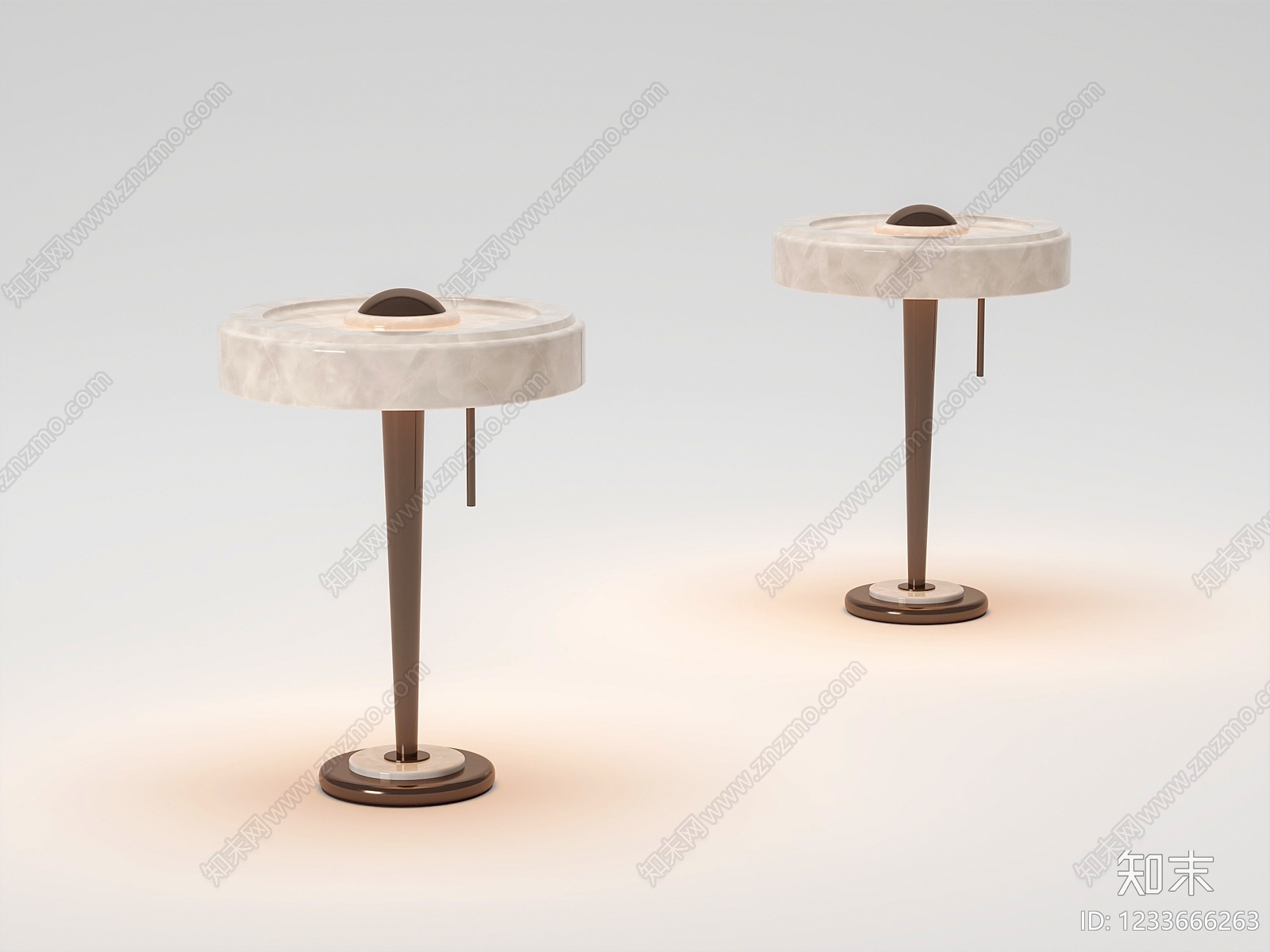 轻奢台灯3D模型下载【ID:1233666263】