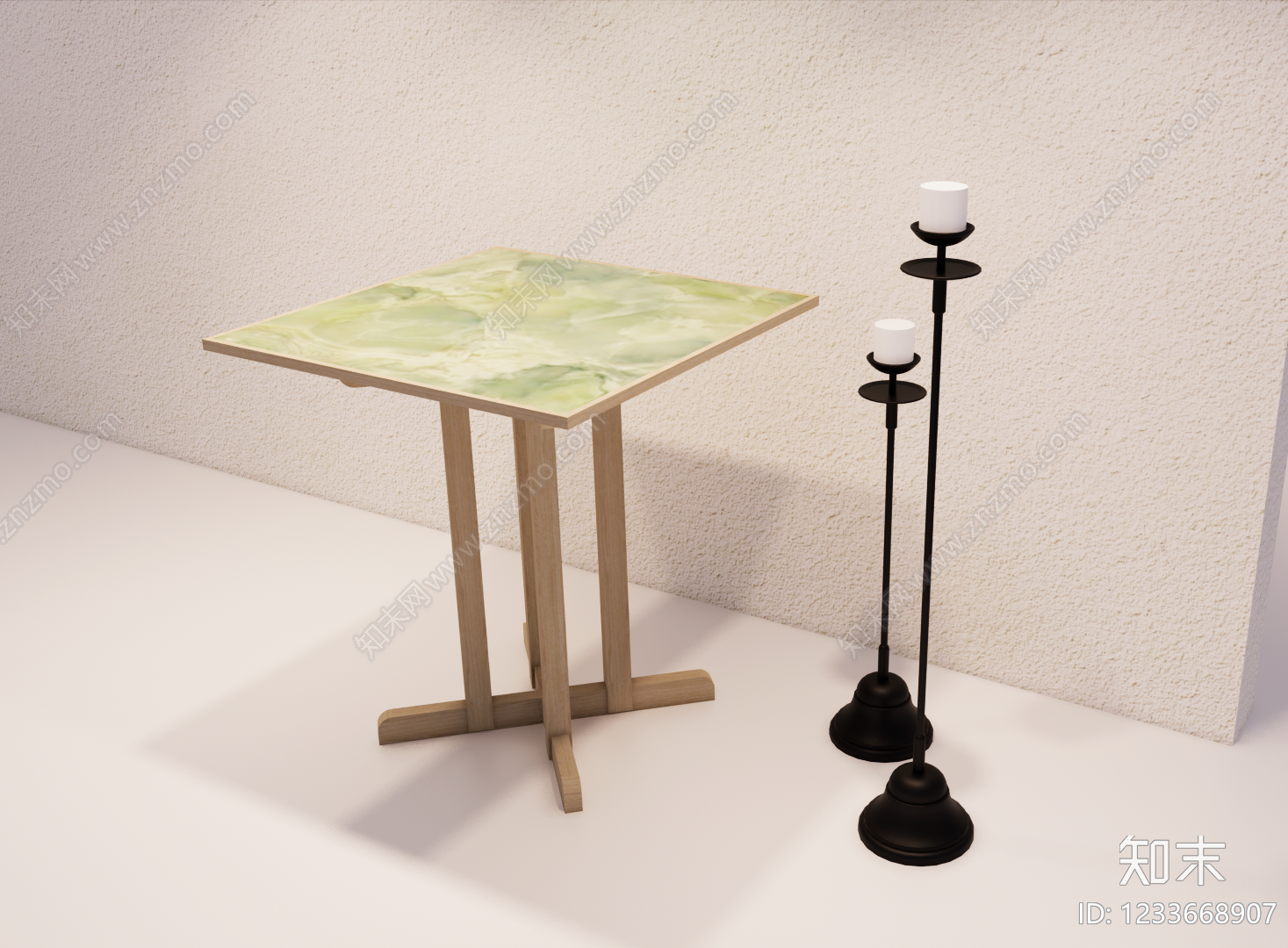 原木风边几3D模型下载【ID:1233668907】