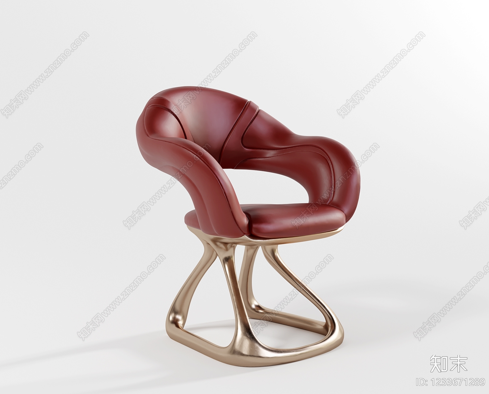 轻奢休闲椅3D模型下载【ID:1233671289】