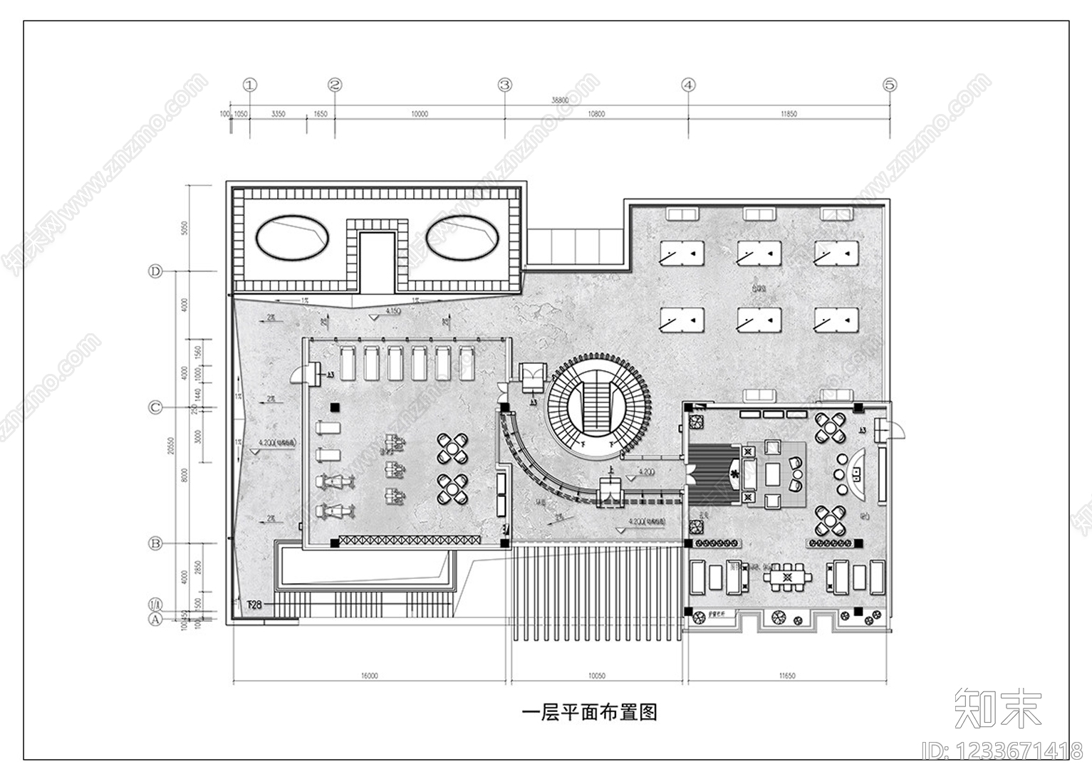 台球厅CAD图纸