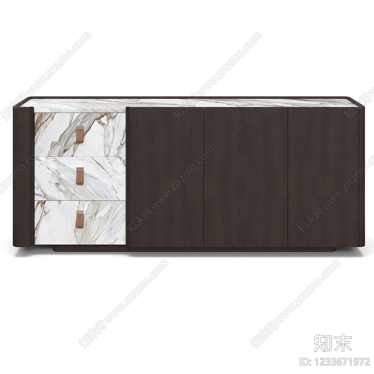 轻奢电视柜3D模型下载【ID:1233671972】