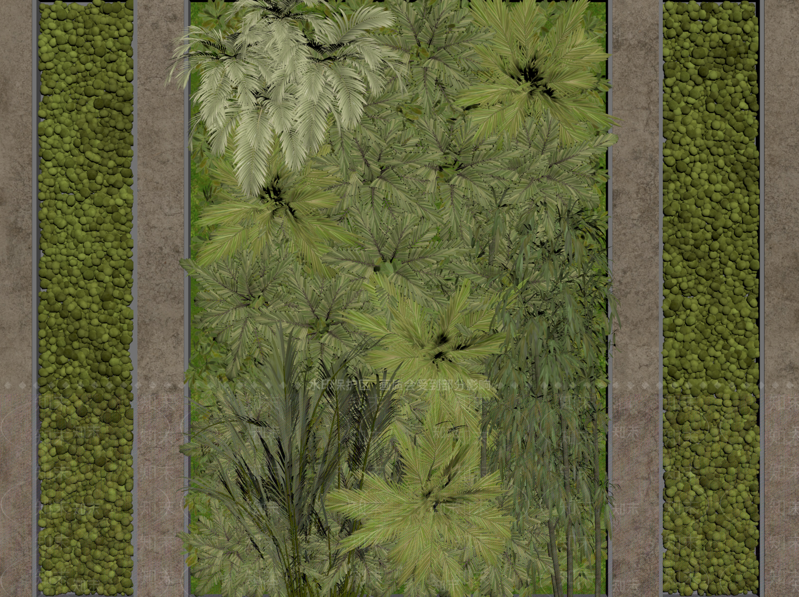 现代绿植墙SU模型下载【ID:1233674024】