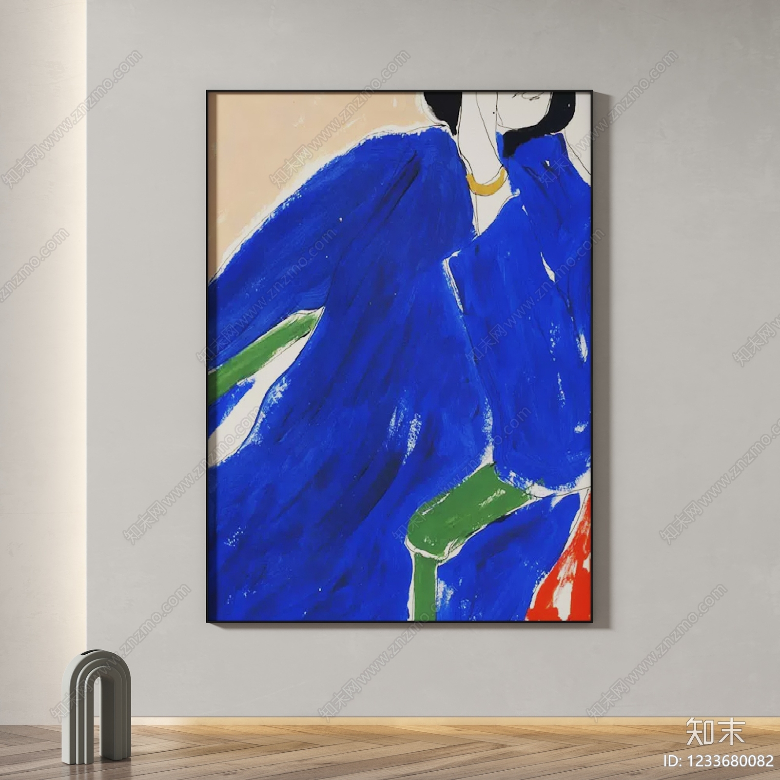 极简抽象挂画3D模型下载【ID:1233680082】