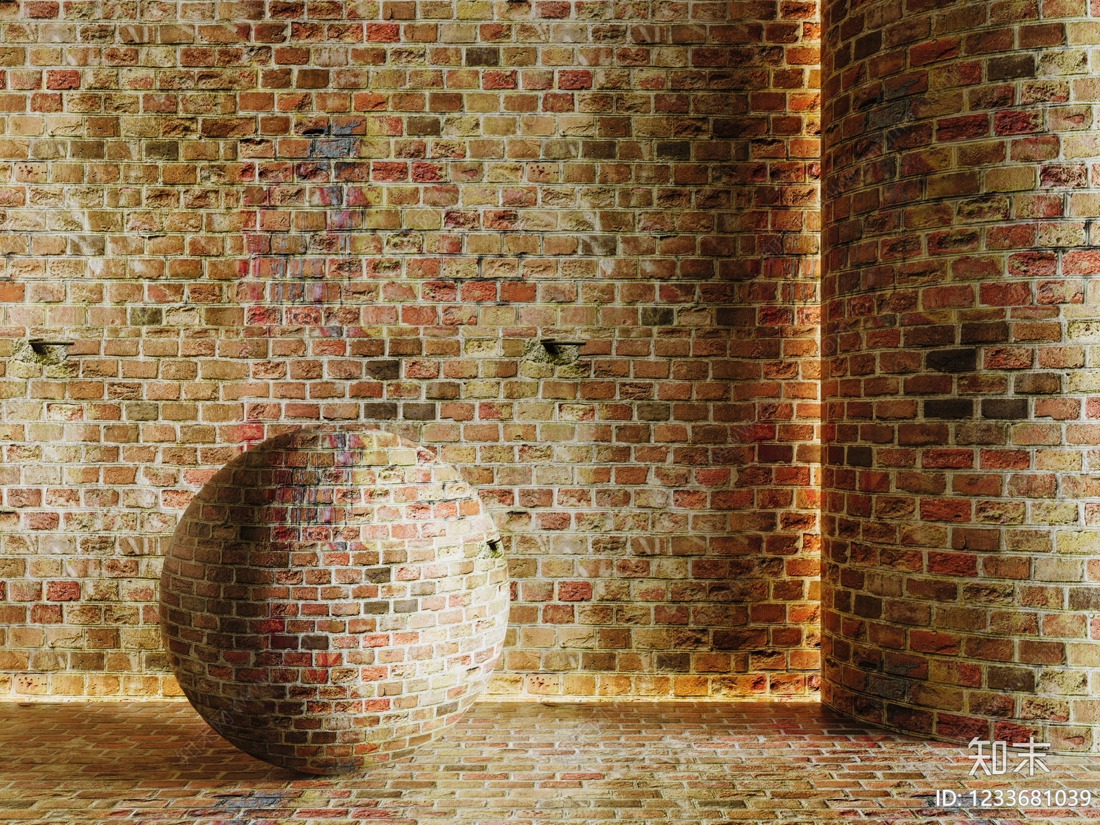 极简砖3D模型下载【ID:1233681039】