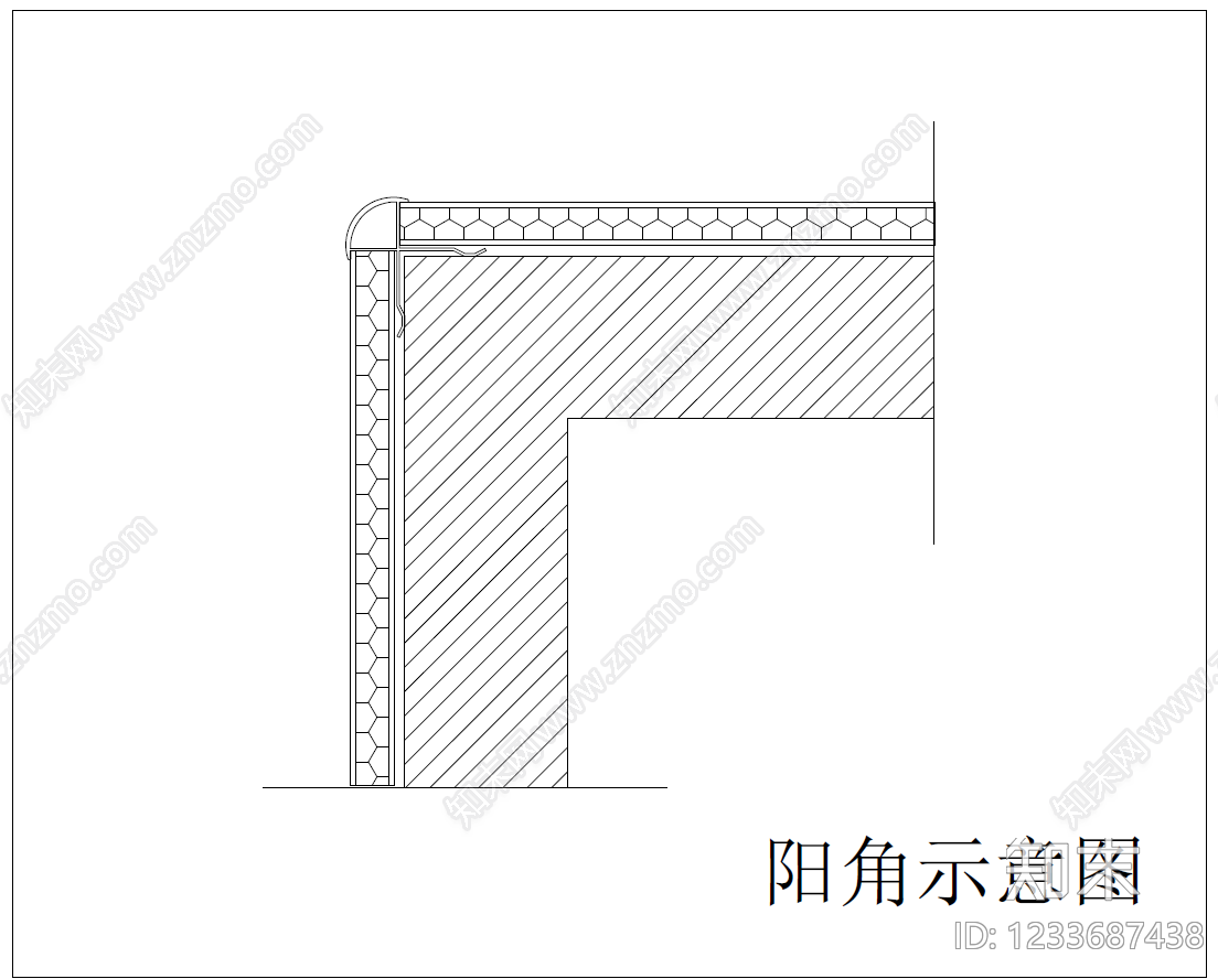 吊顶节点cad施工图下载【ID:1233687438】